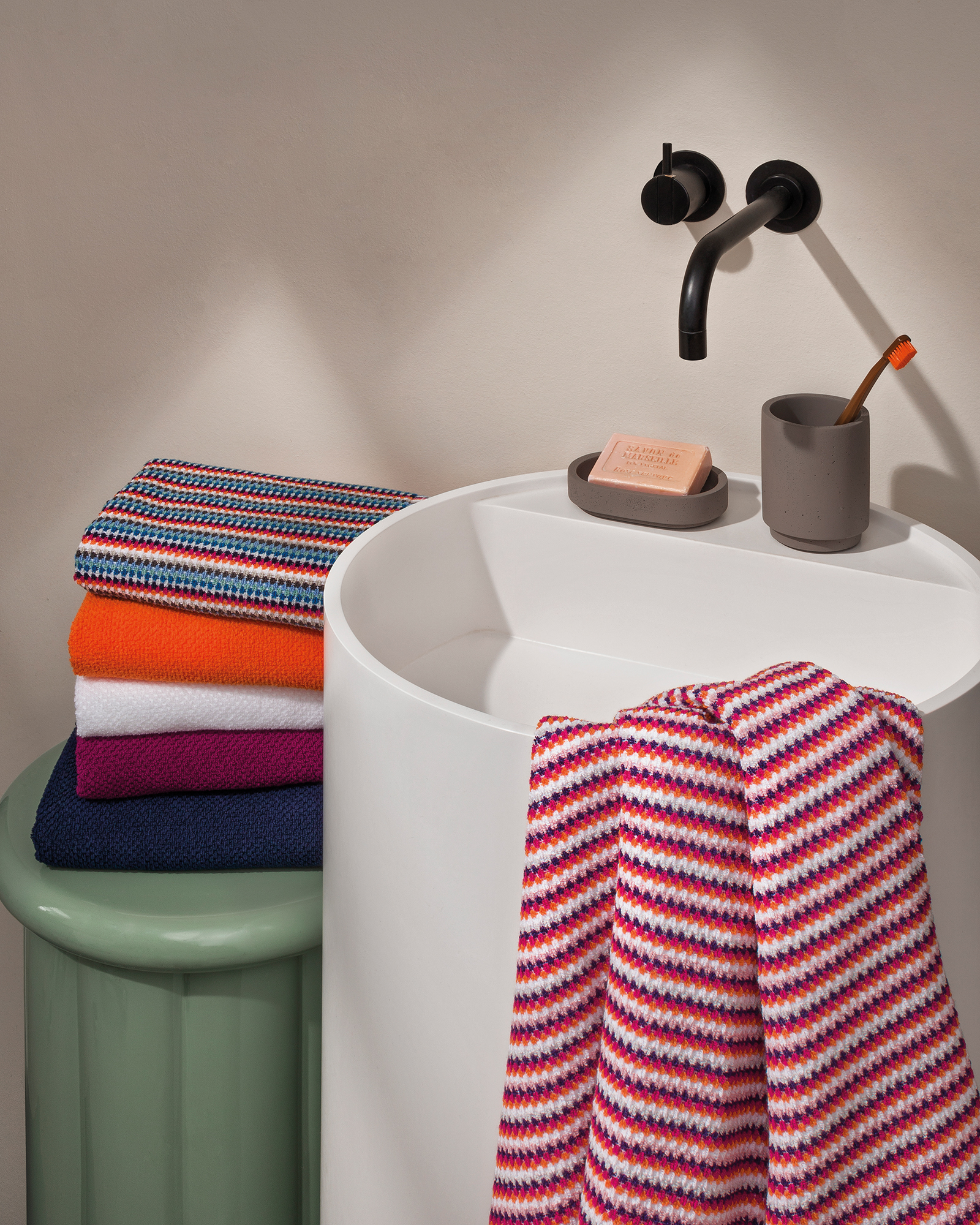 Möve Badematten Bliss Bunt multicolor - 041 - 50x80 cm