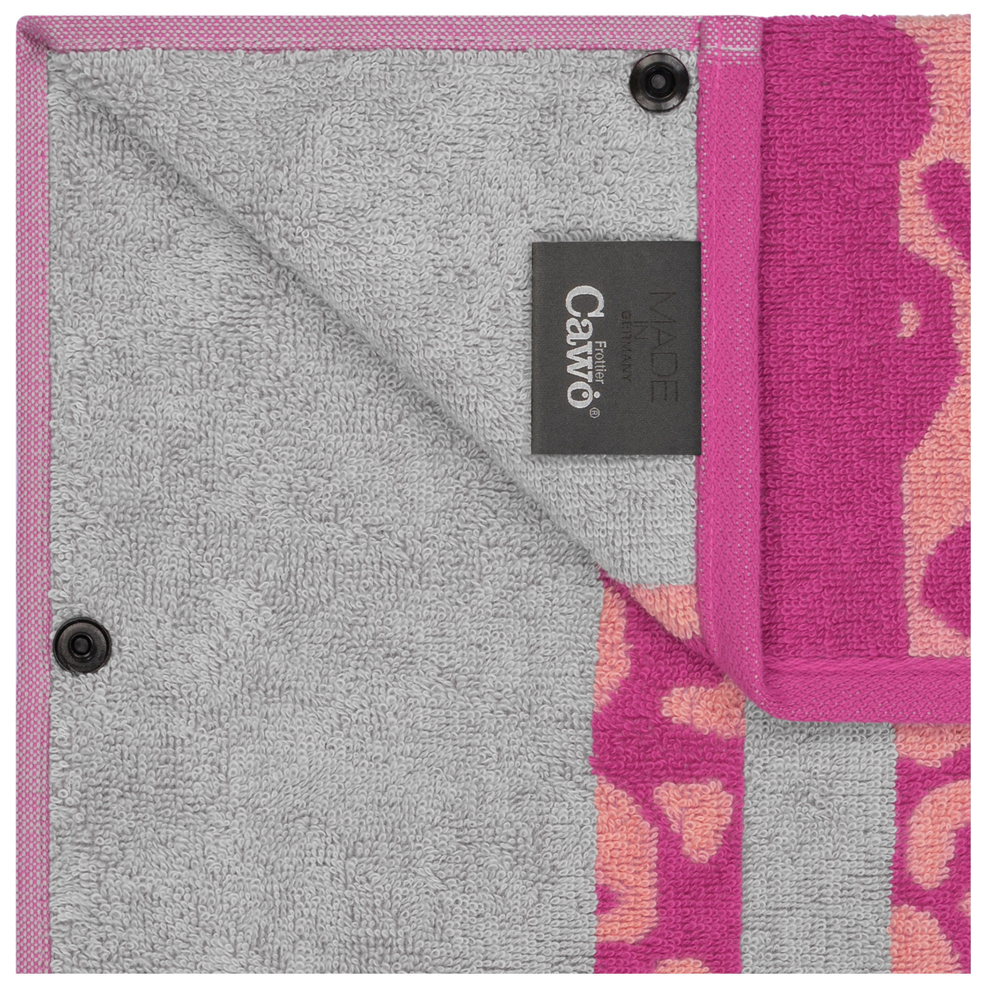 Cawö Fitness-Handtücher LEO STRIPE 6291 vibrant pink - 27 - 50x130 cm