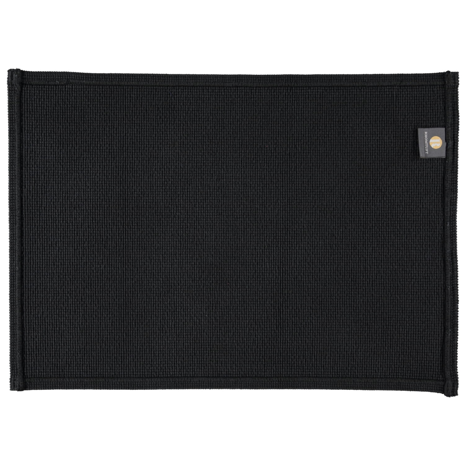 Rhomtuft - Badteppiche Plain - Farbe: schwarz - 15 - 50x70 cm