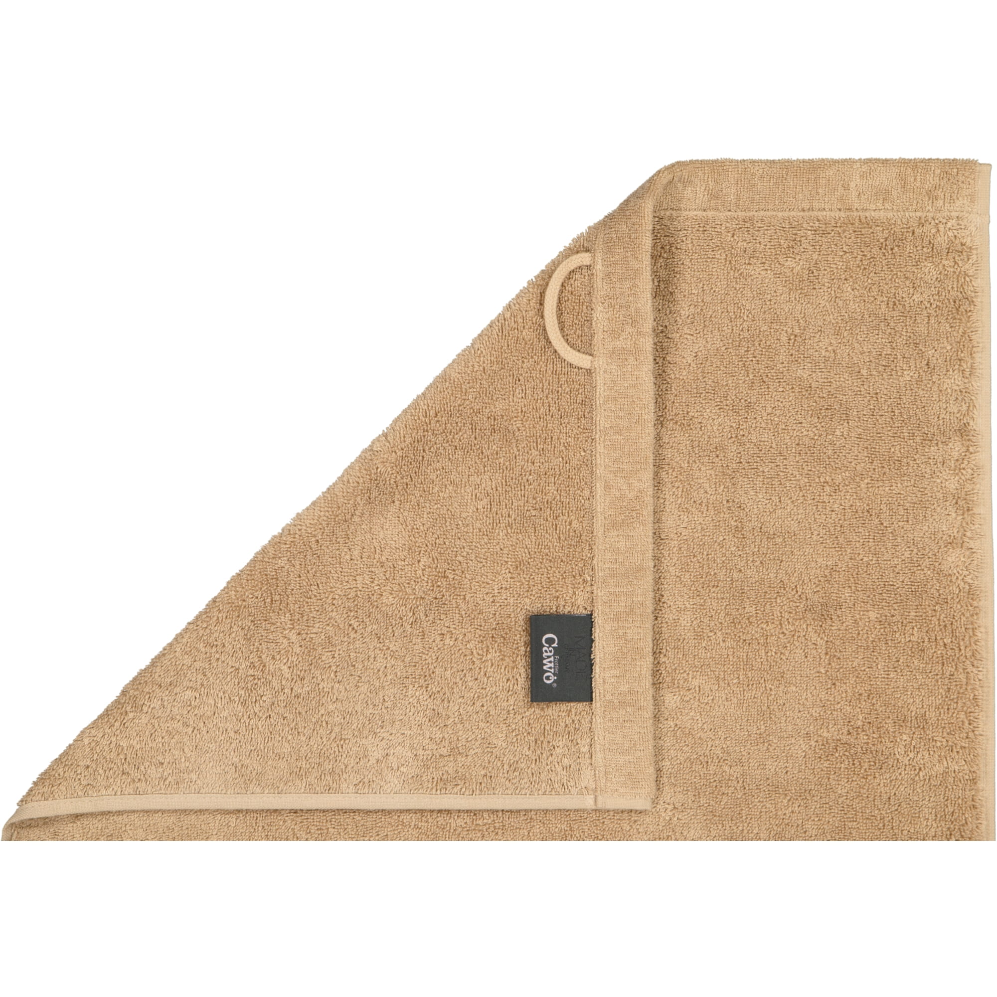 Cawö Handtücher Lifestyle Uni 7007 caramel - 346 - Seiflappen 30x30 cm