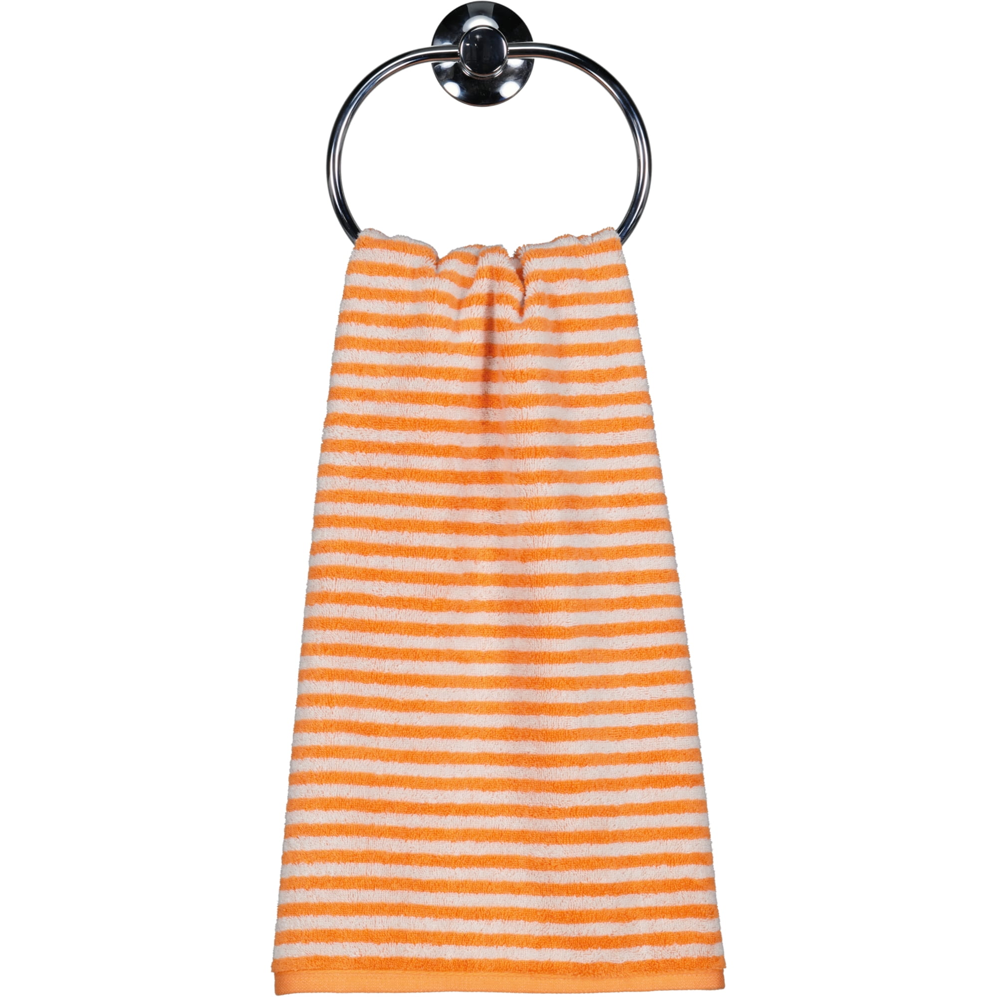 Cawö Handtücher Campus Ringel 955 mandarine - 33 - Handtuch 50x100 cm