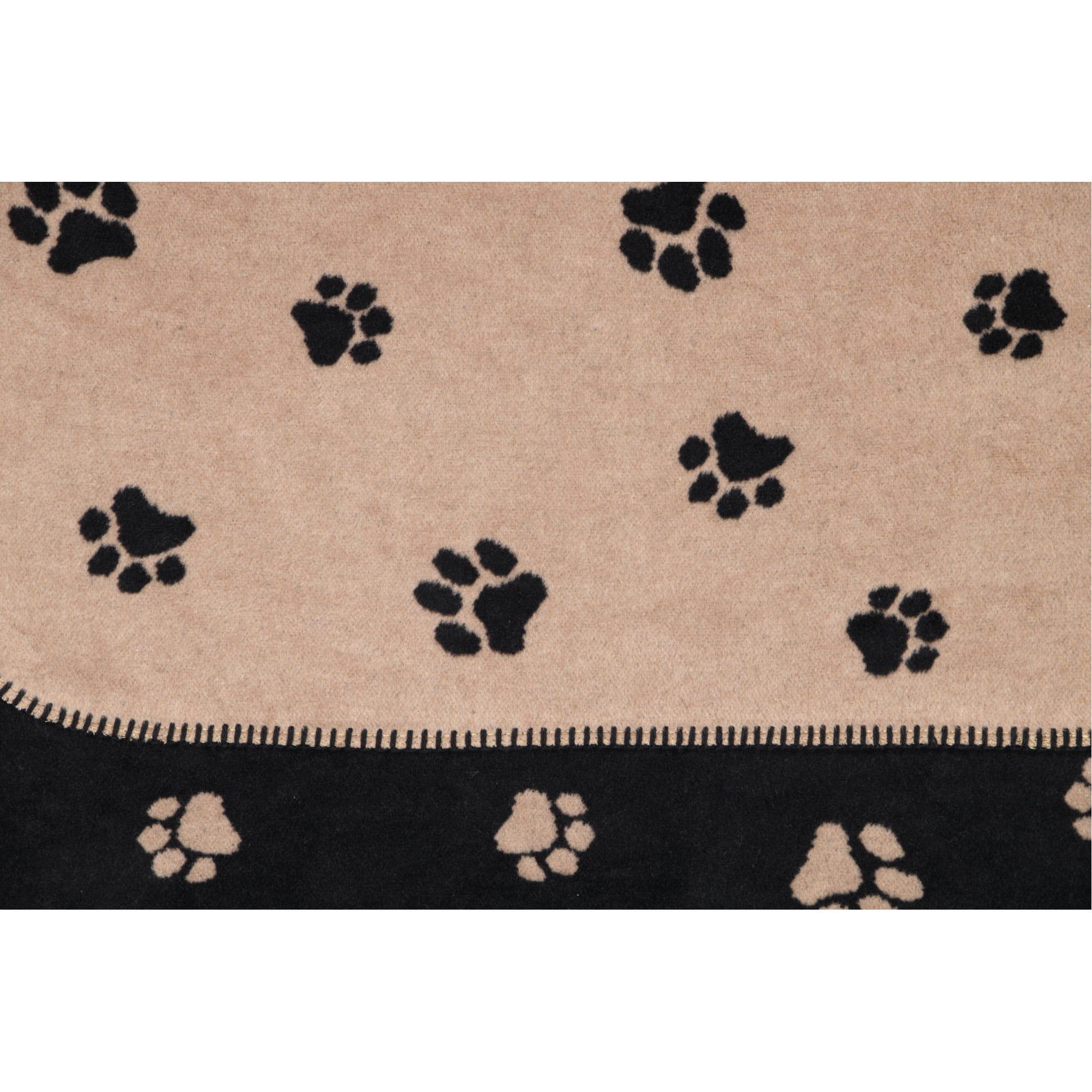 Cawö Wohndecken WE LOVE DOGS 62470 schwarz/beige - 93 - 150x200 cm