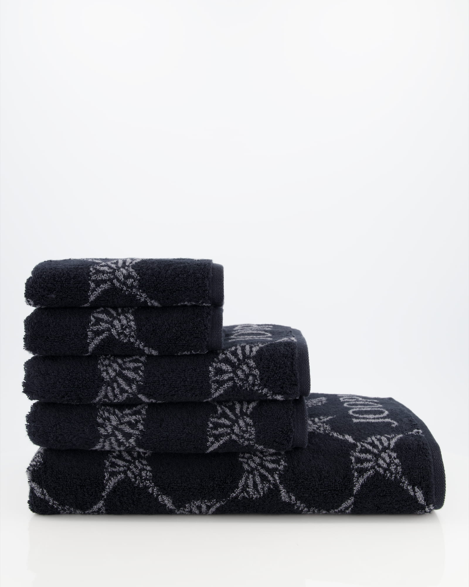 JOOP! Cornflower 1611 - Farbe: Schwarz - 90 - Saunatuch 80x200 cm