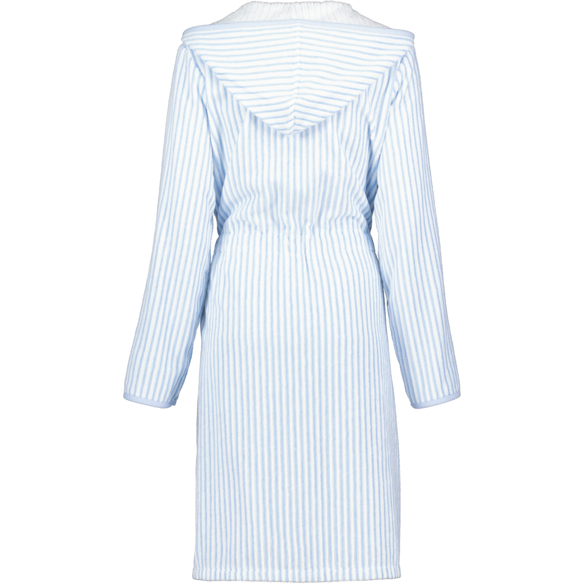 Cawö - Damen Bademantel kurz Kapuze TG RV 6416 - Farbe: mittelblau - 11