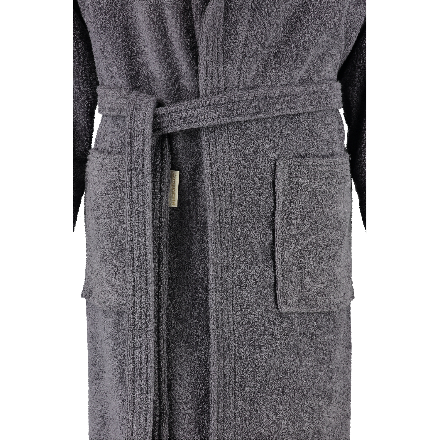 Rhomtuft - Bademantel Sir & Lady - Unisex - Farbe: zinn - 02 - S