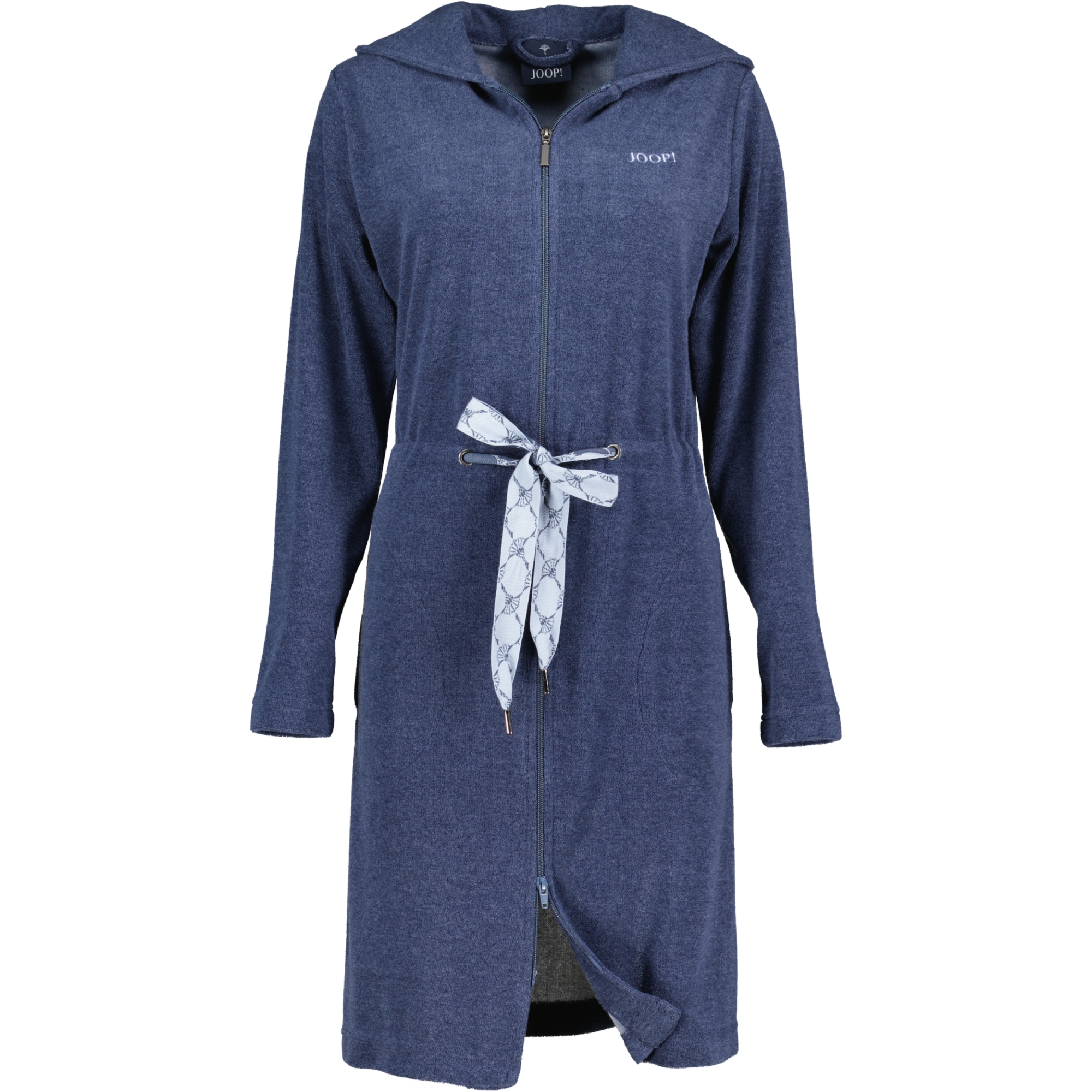JOOP Active Damen Bademantel Kapuze kurz 1659 - Farbe: Blau - 11