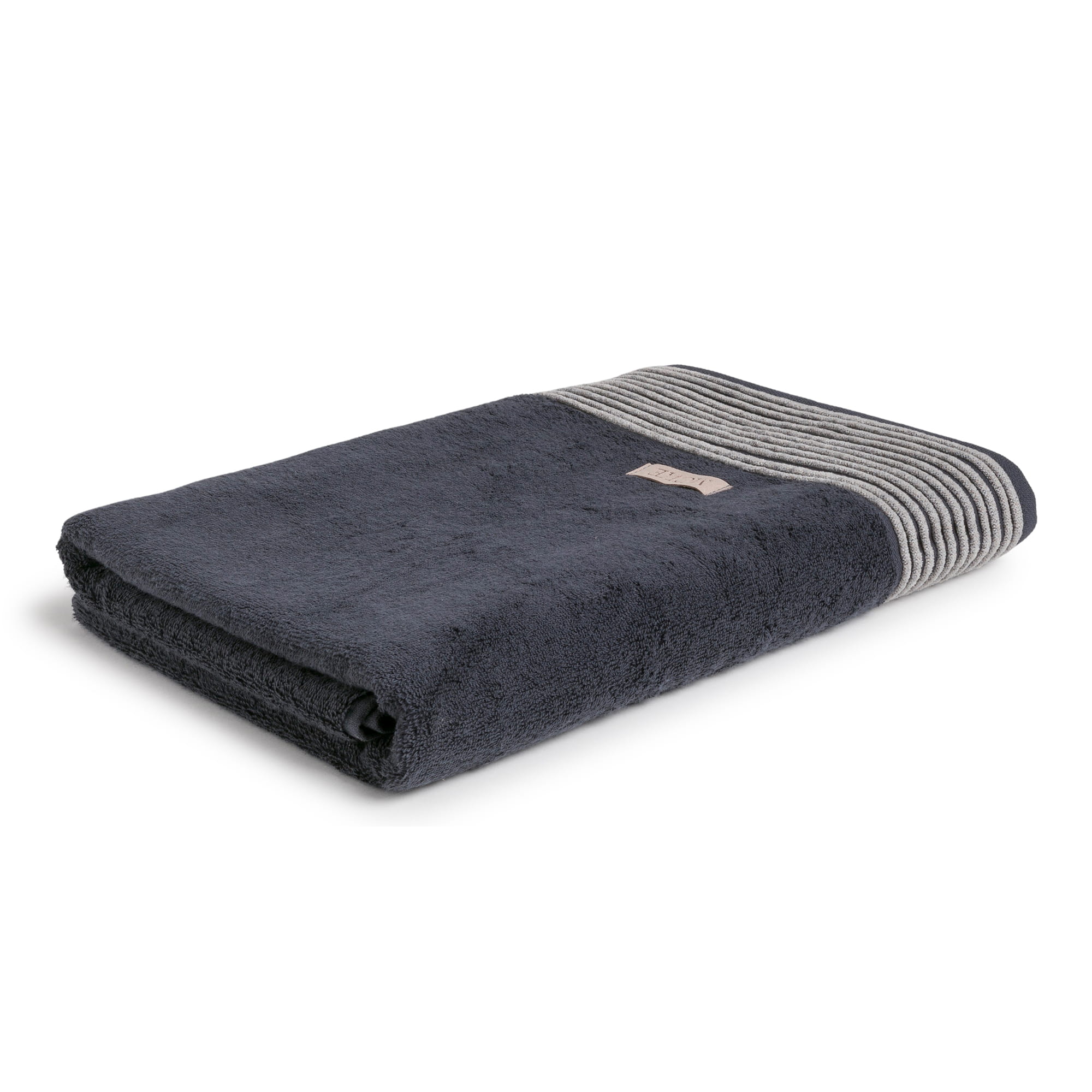Möve Handtücher Wellness Chenille-Bordüre dark grey - 820 - Handtuch 50x100 cm