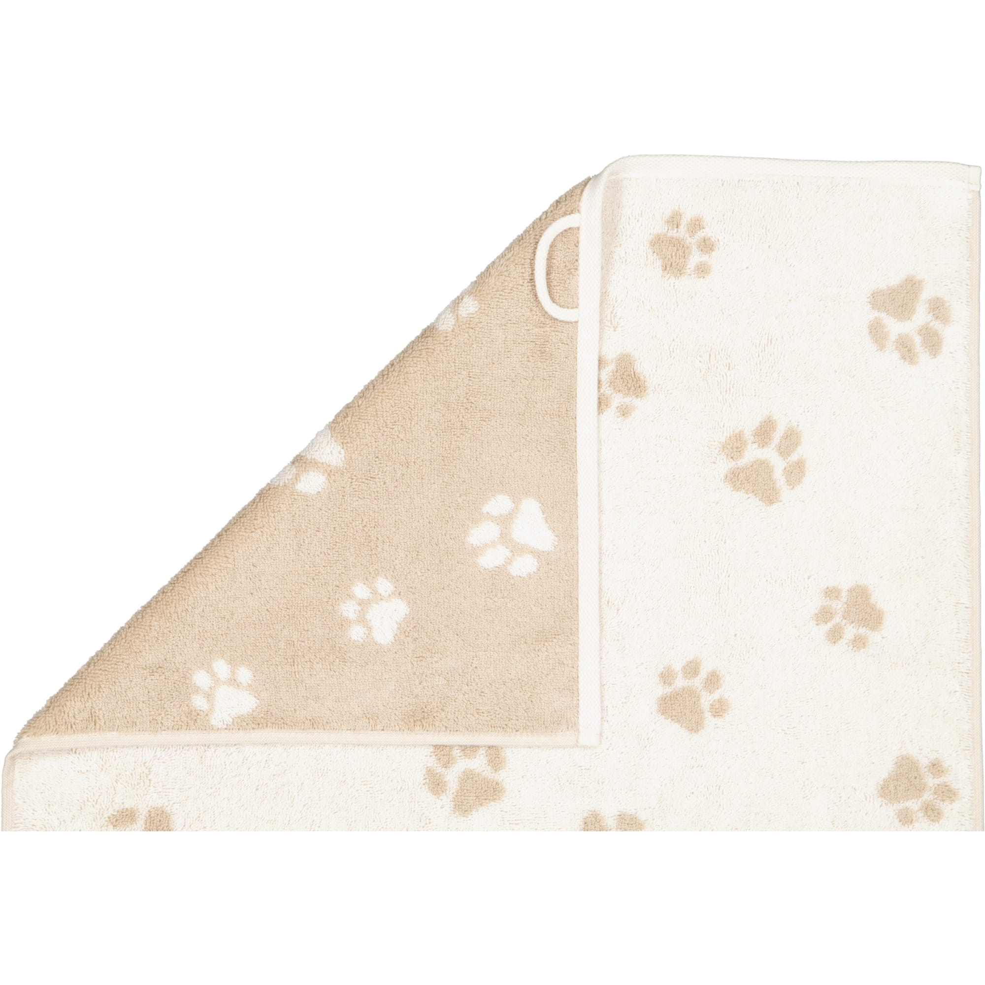 Cawö Handtücher WE LOVE DOGS Paws 6247 Natur-Beige - 33 - Duschtuch 80x150 cm