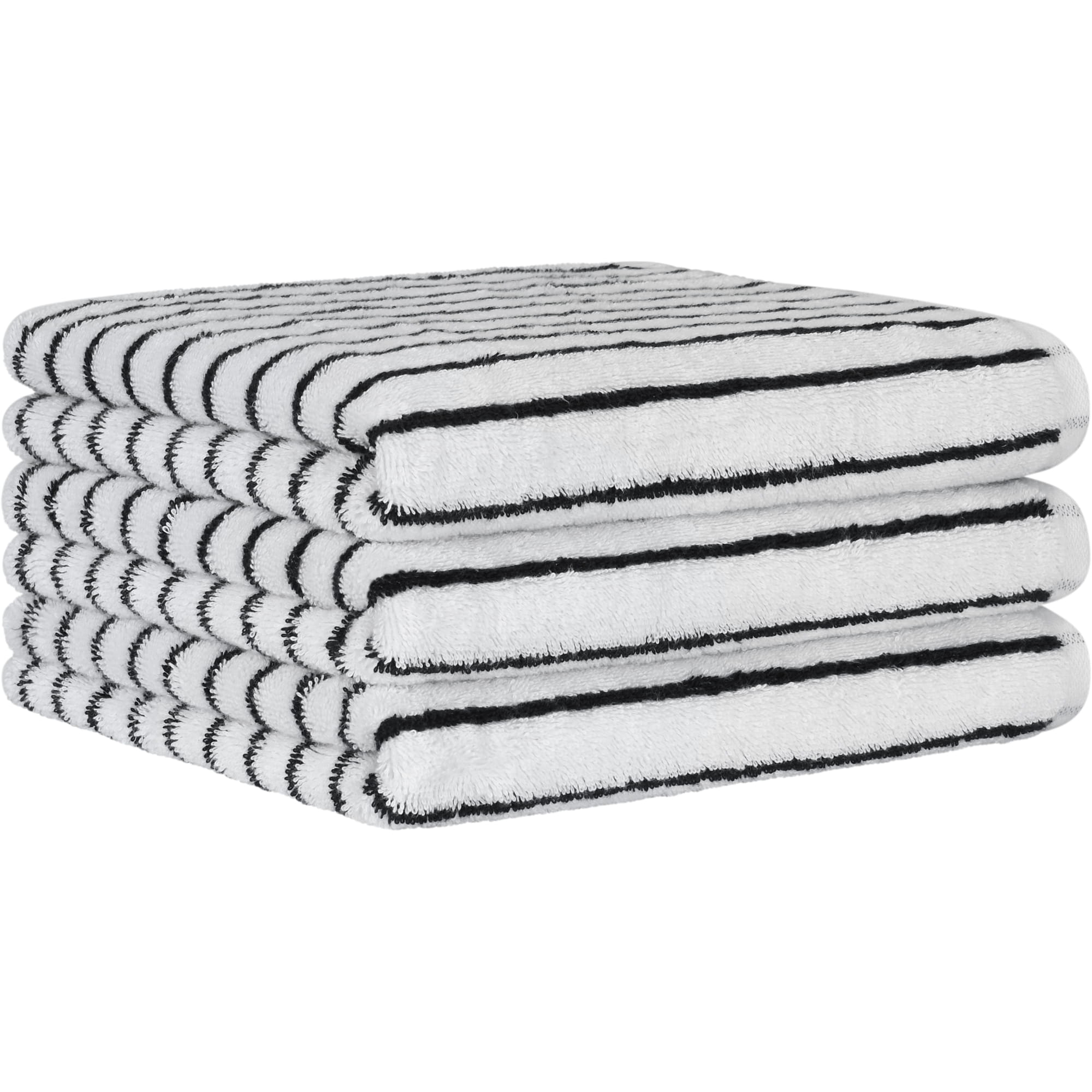 Cawö Handtücher Black&White Streifen 6278 schwarz/weiß - 96 - Handtuch 50x100 cm