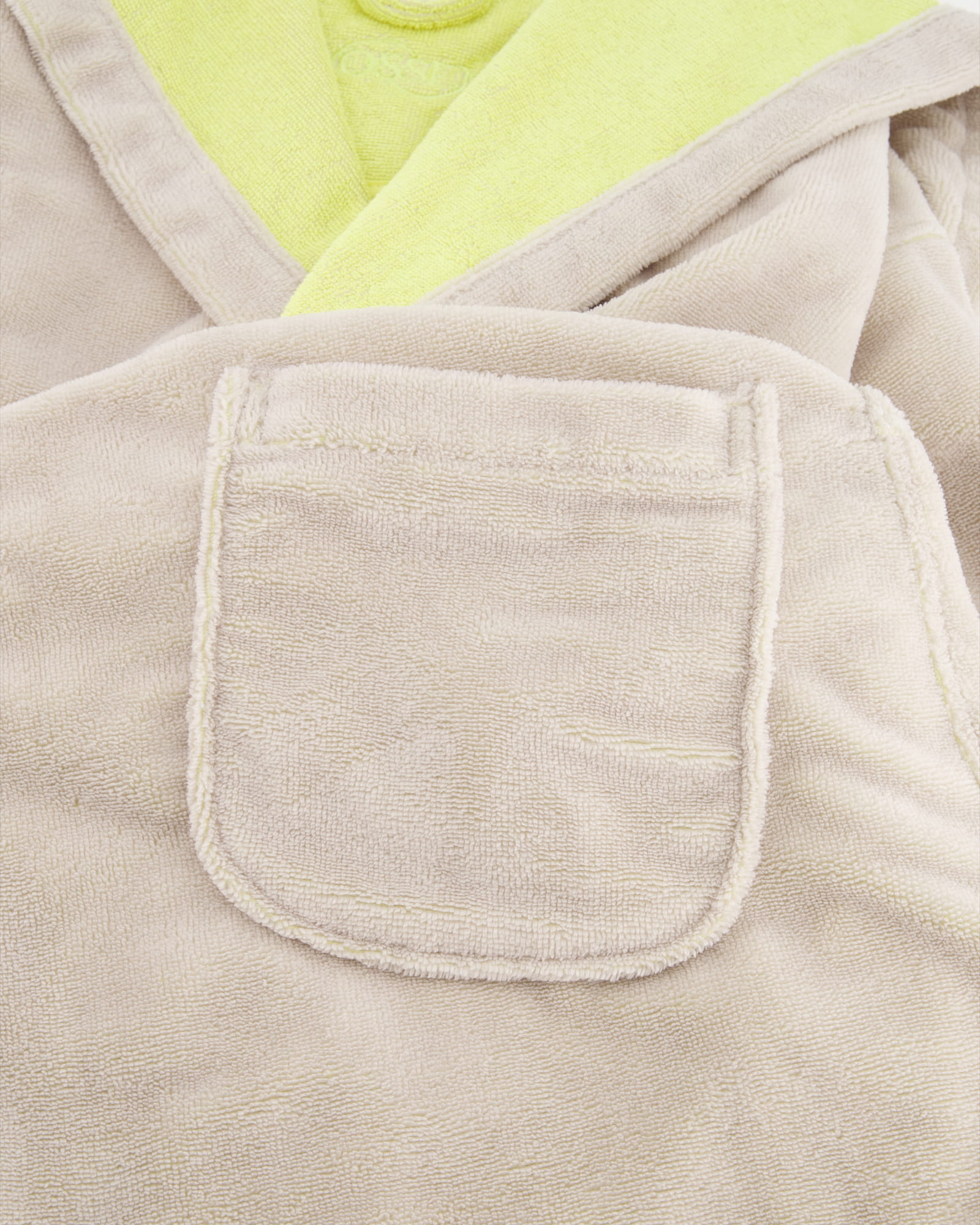 Vossen Bademäntel Damen Kurzmantel mit Kapuze Runa stone/electric yellow - 0006