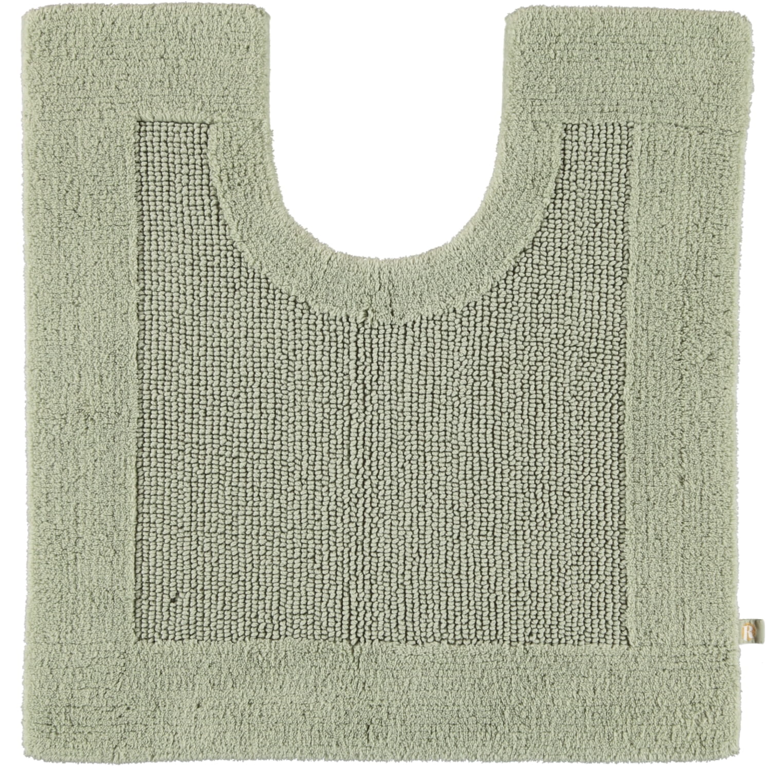 Rhomtuft - Badteppiche Prestige - Farbe: jade - 90 - Toilettenvorlage mit Ausschnitt 60x60 cm