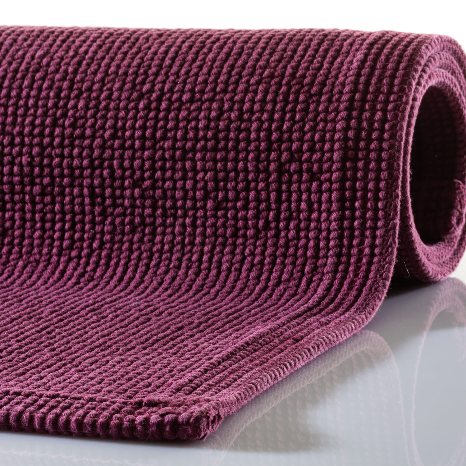Rhomtuft - Badematte Plain - Farbe: berry - 237