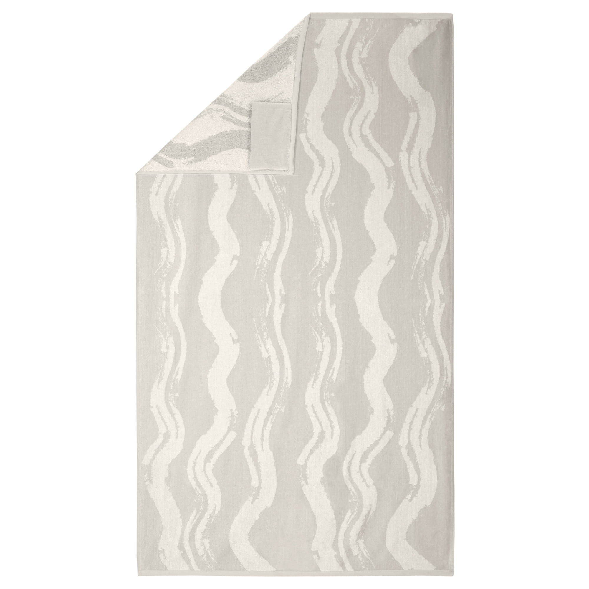 Vossen Strandtücher Coast Lines stone - 0001 - Strandtuch 100x180 cm
