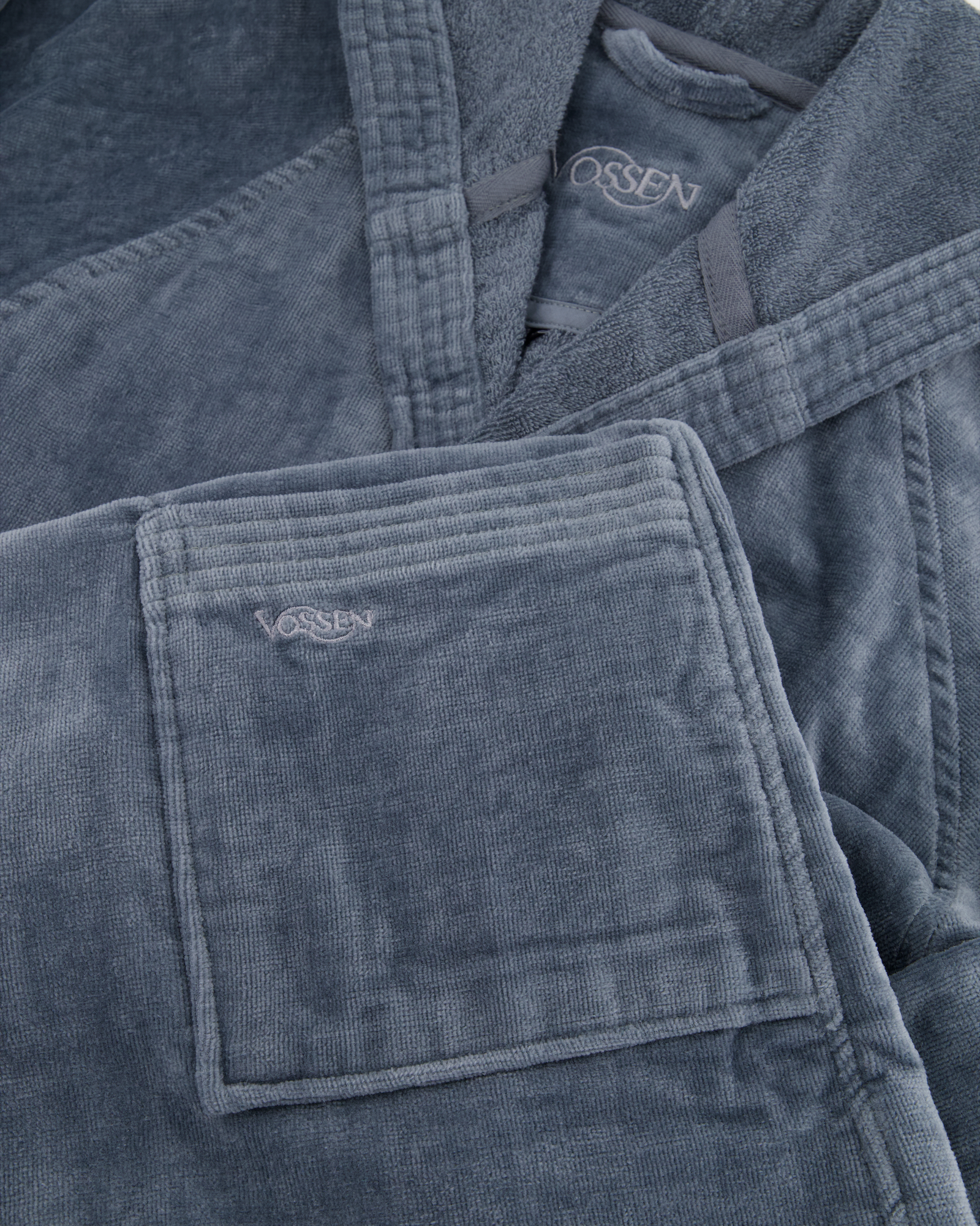 Vossen Bademäntel unisex Kurzmantel mit Kapuze Texas flanell - 7400 - XXL