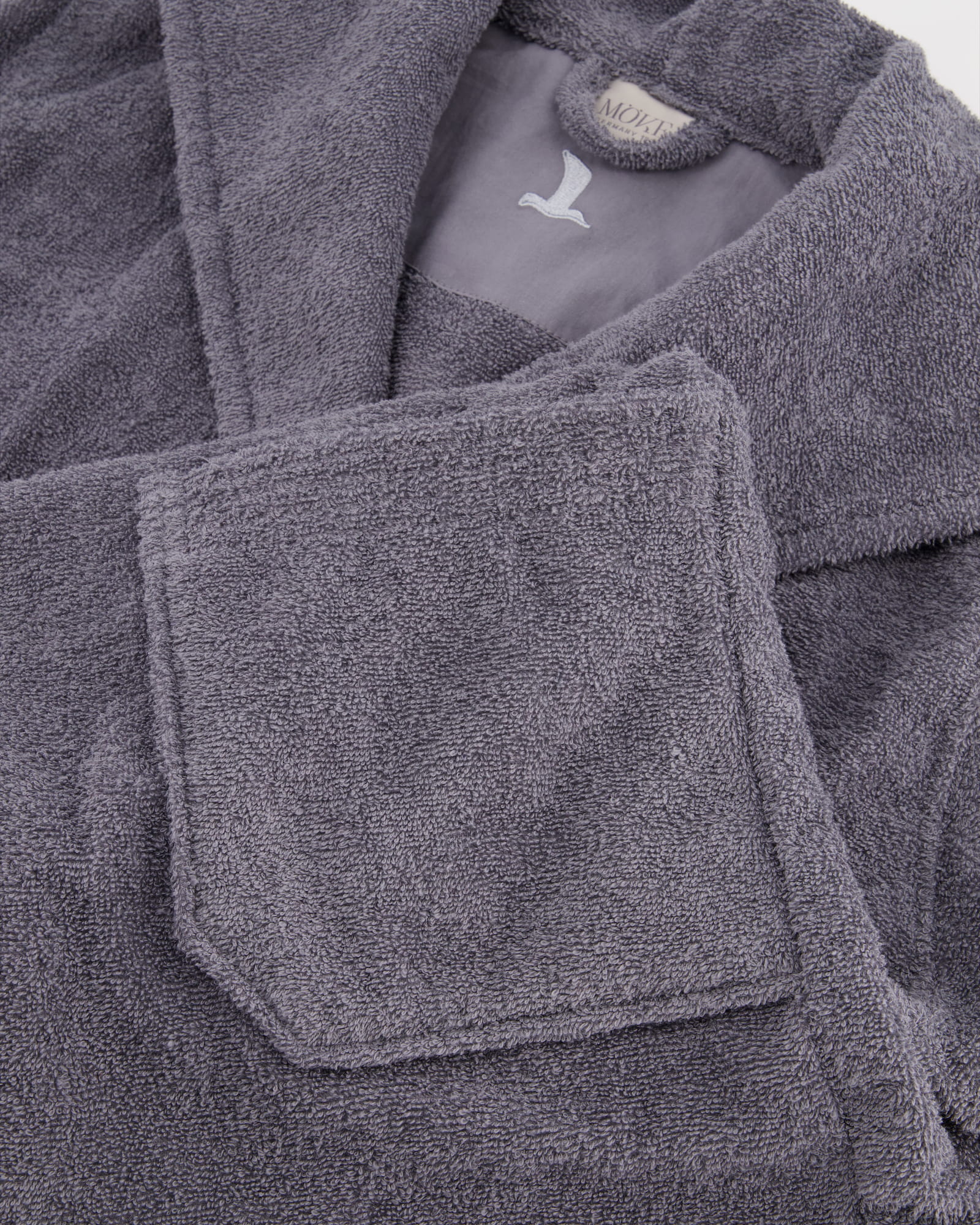 Möve Bademäntel unisex Kapuze Superwuschel stone - 850