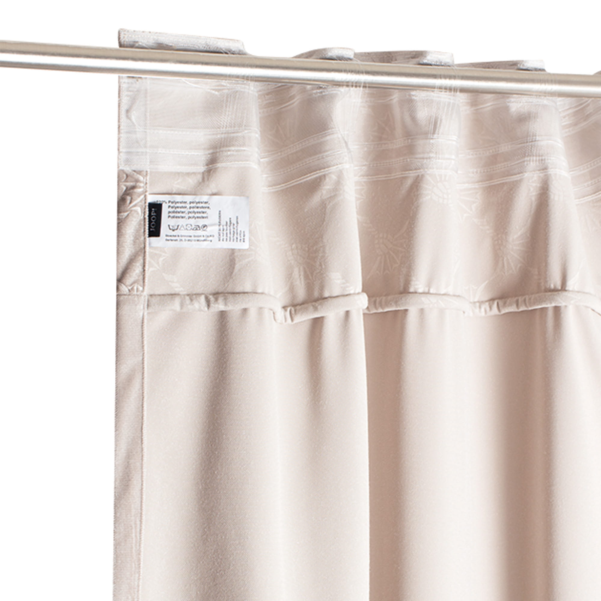 JOOP! Vorhang Gardine Show - verdecktes Schlaufenband - Größe: 130x250 cm - Farbe: Beige - 030