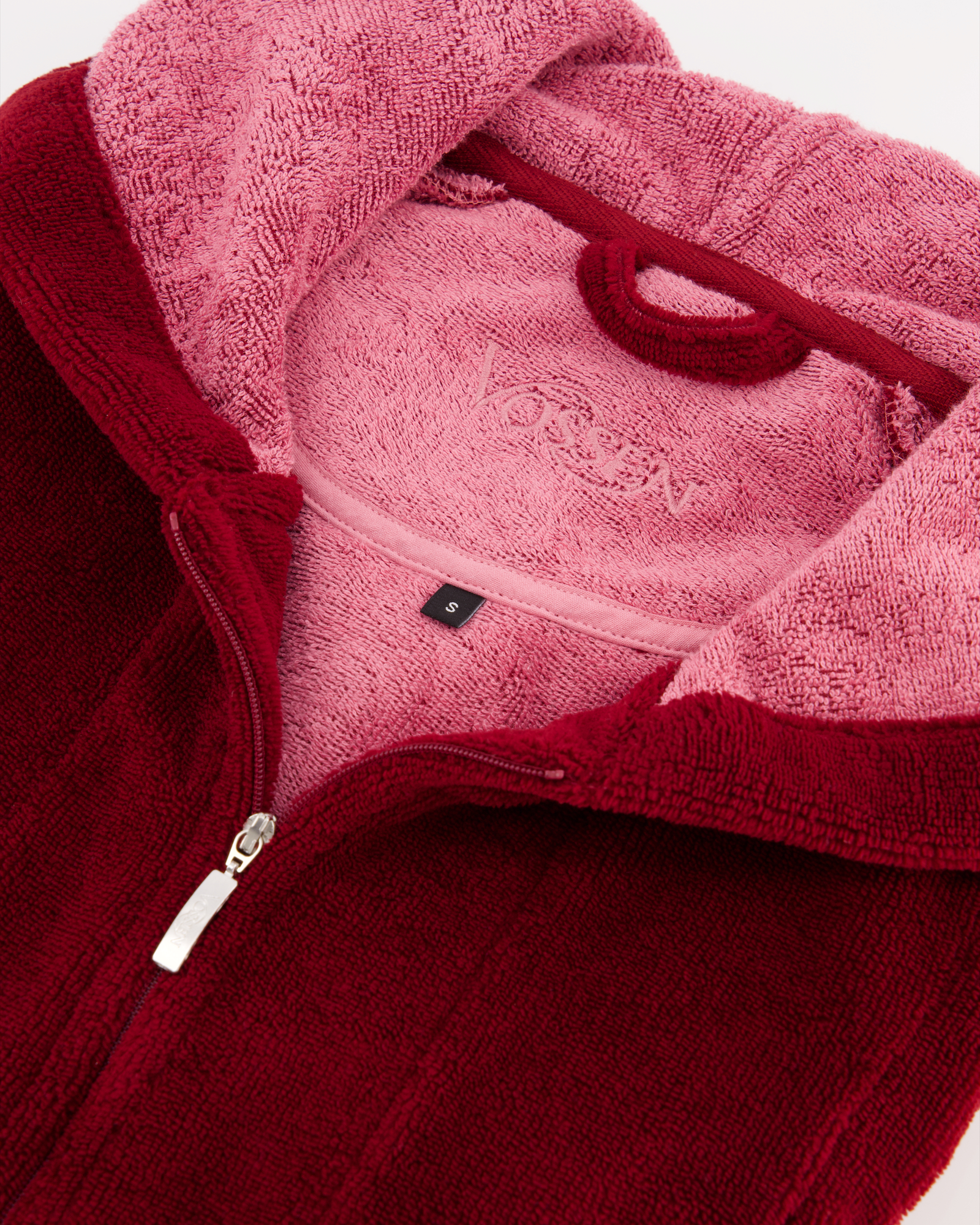Vossen Bademantel Damen Palermo  - Farbe: burgundy - 016 (141571) - M