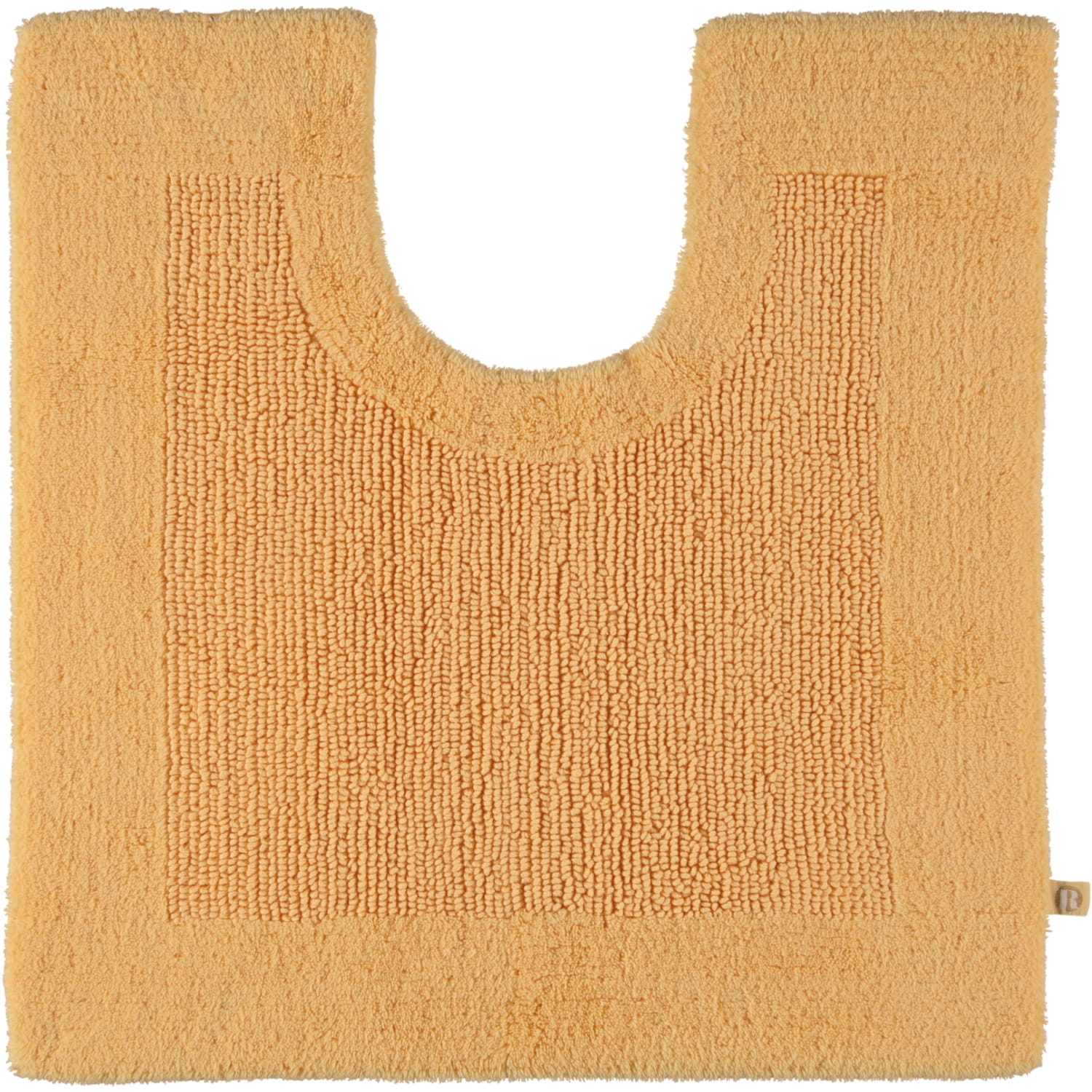 Rhomtuft - Badteppiche Prestige - Farbe: mais - 390 - Toilettenvorlage mit Ausschnitt 60x60 cm