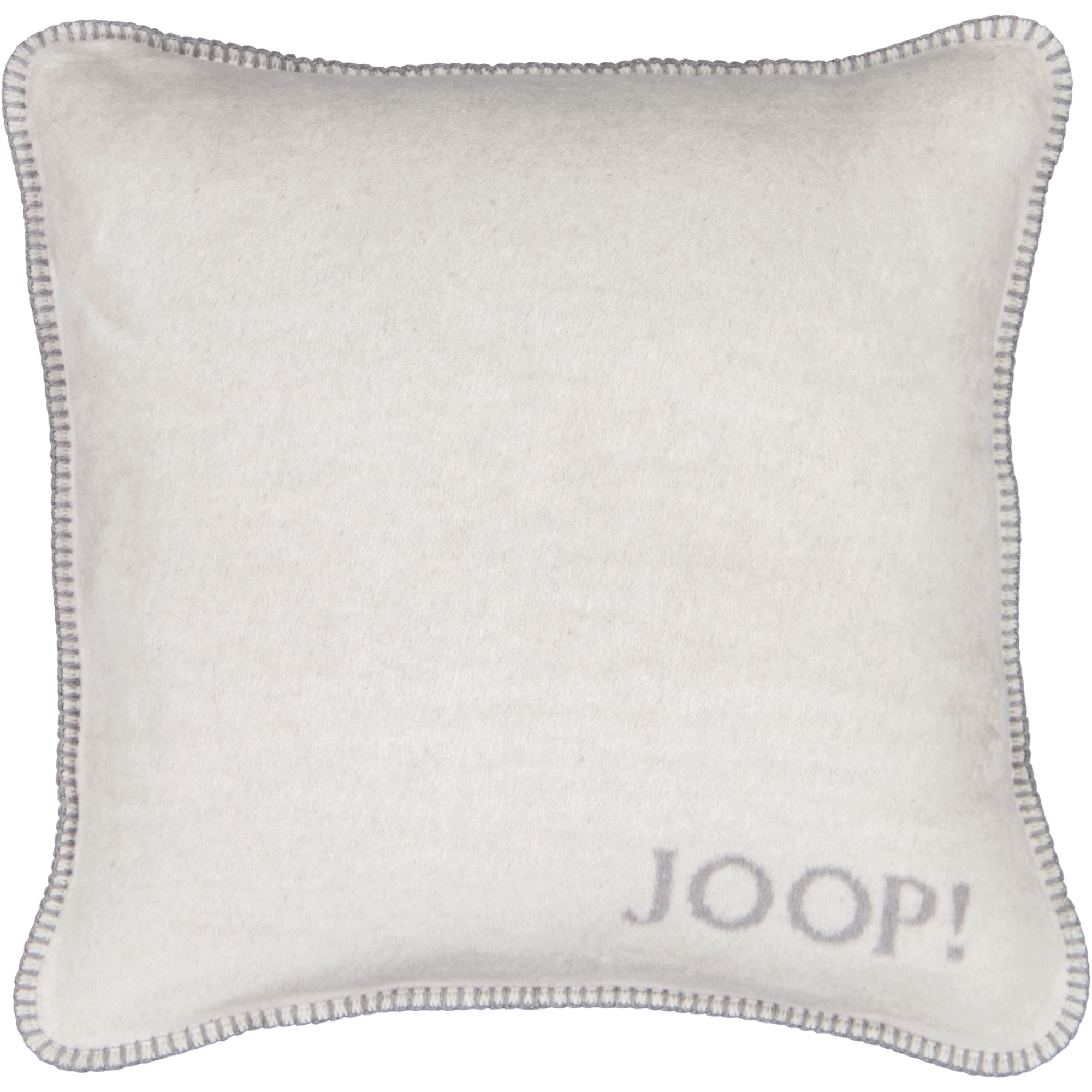 JOOP! Kissenhülle Uni-Doubleface - Größe: 50x50 cm - Farbe: Rauch-Graphit