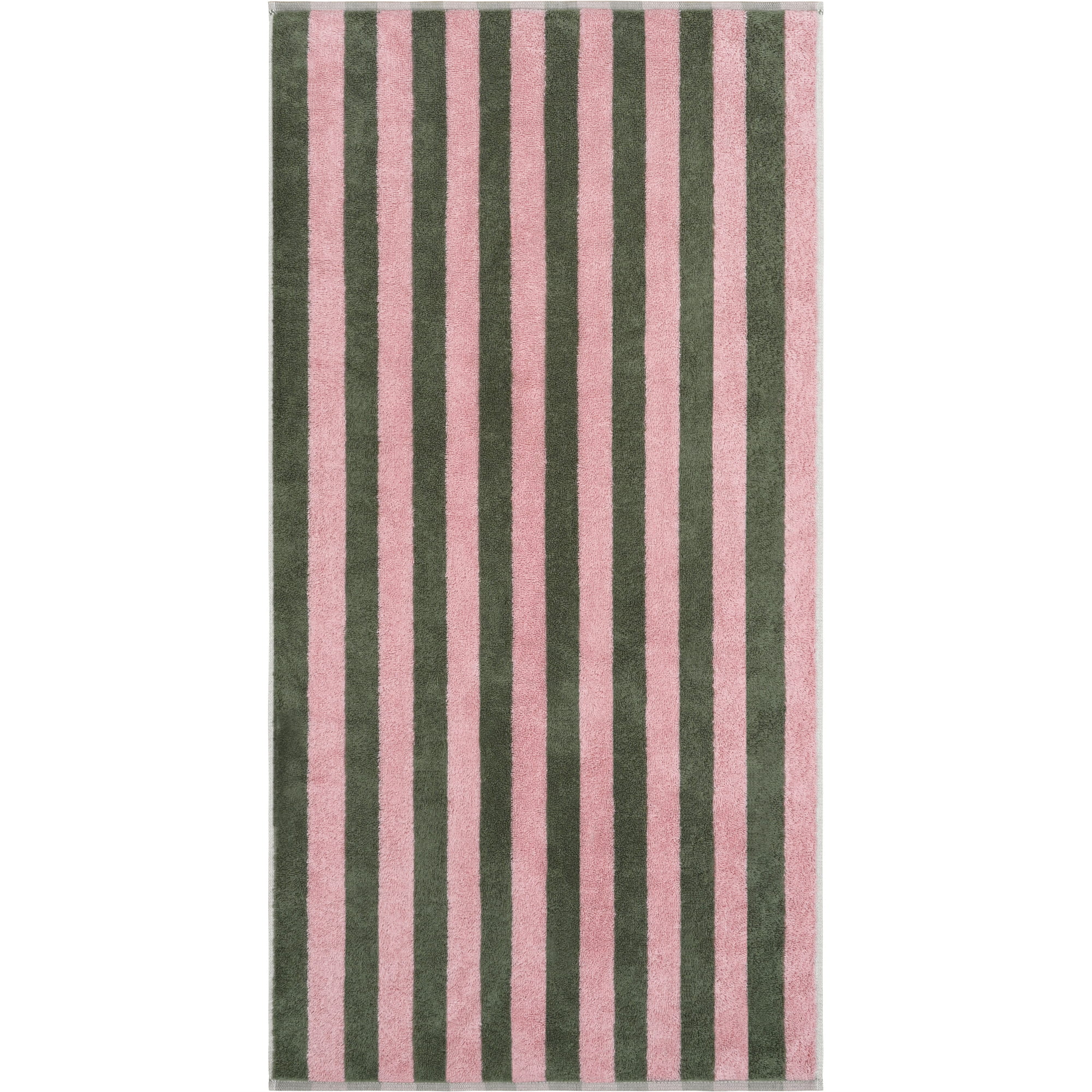 Cawö Handtücher Bold Streifen 6277 oliv/rosa - 42 - Handtuch 50x100 cm