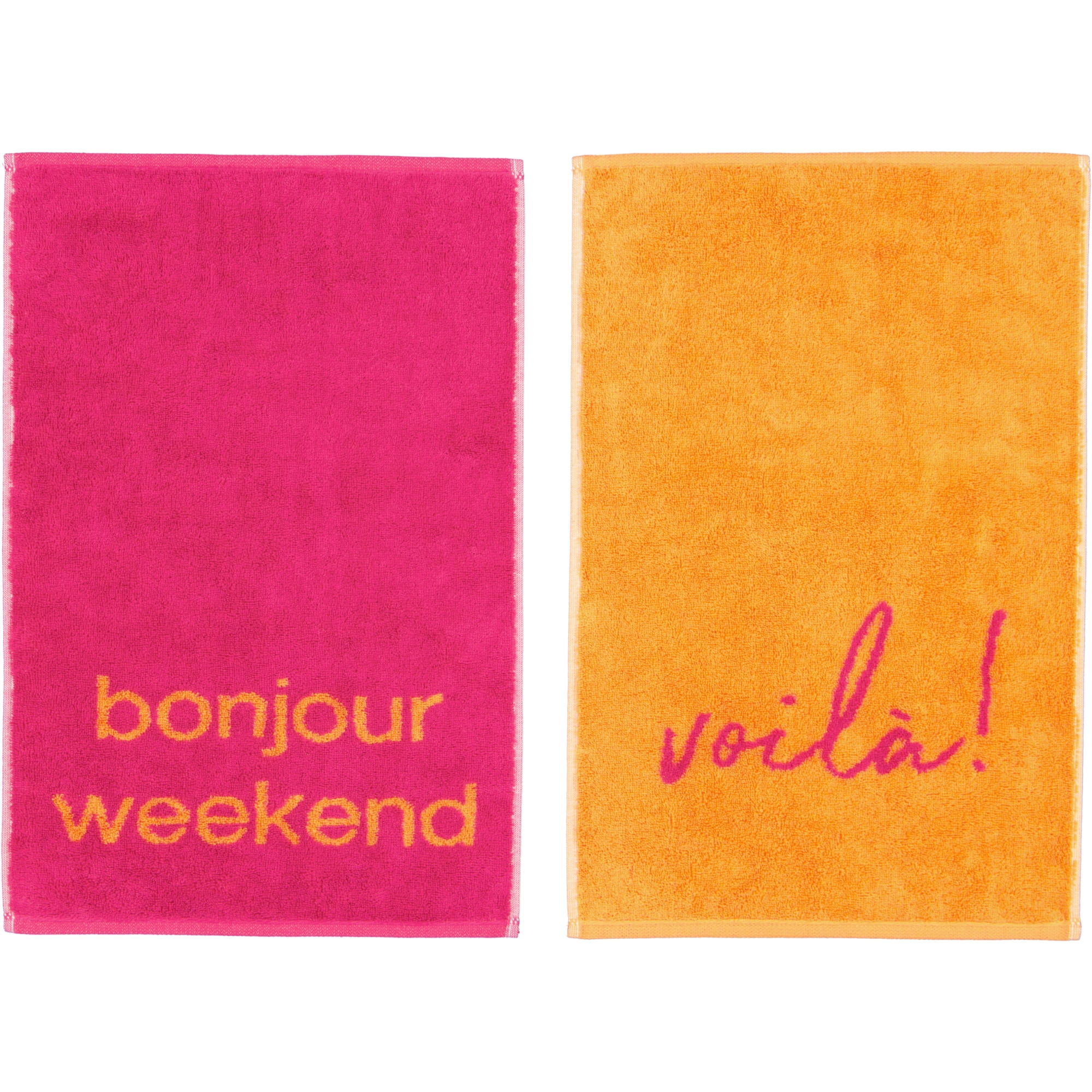 Cawö Gästetücher Postcard Towels Edition 100 voilà! - 06 - Gästetuch 30x50 cm
