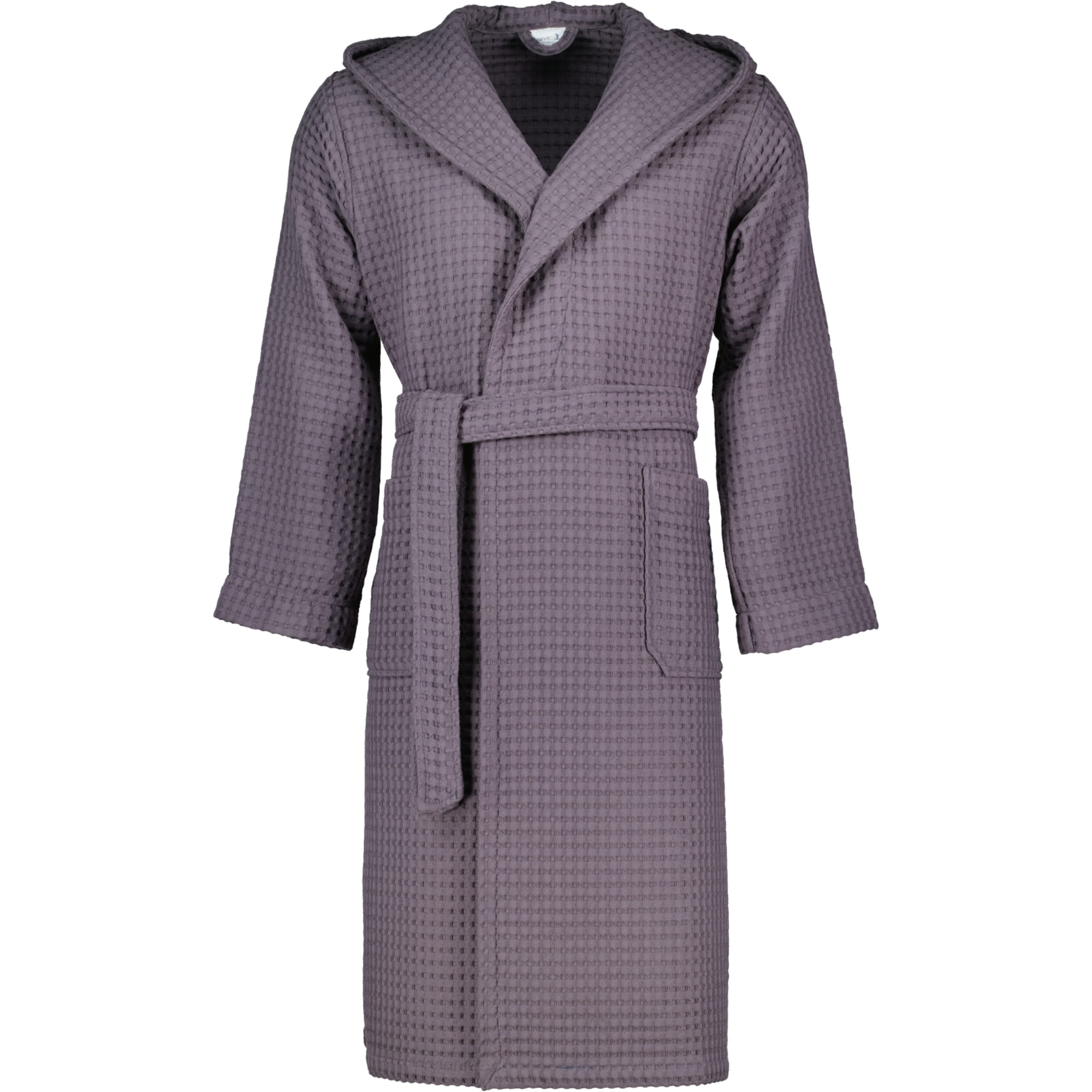 Möve - Kapuzenbademantel Piquée - Farbe: graphite - 842 (2-7650/0175)
