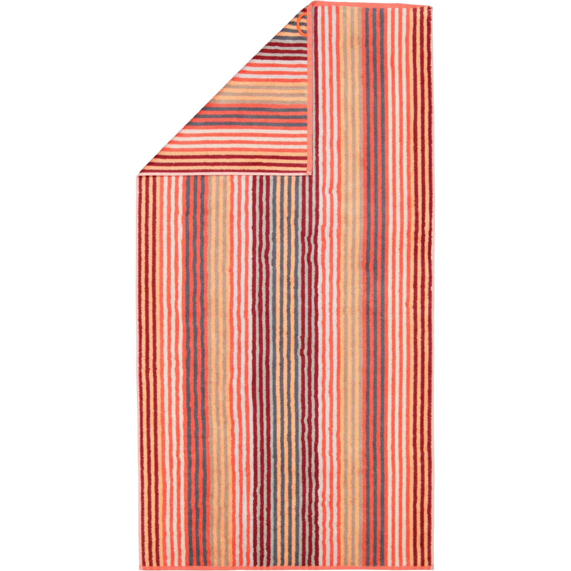 Cawö - Unique Streifen 944 - Farbe: koralle - 22 - Duschtuch 70x140 cm