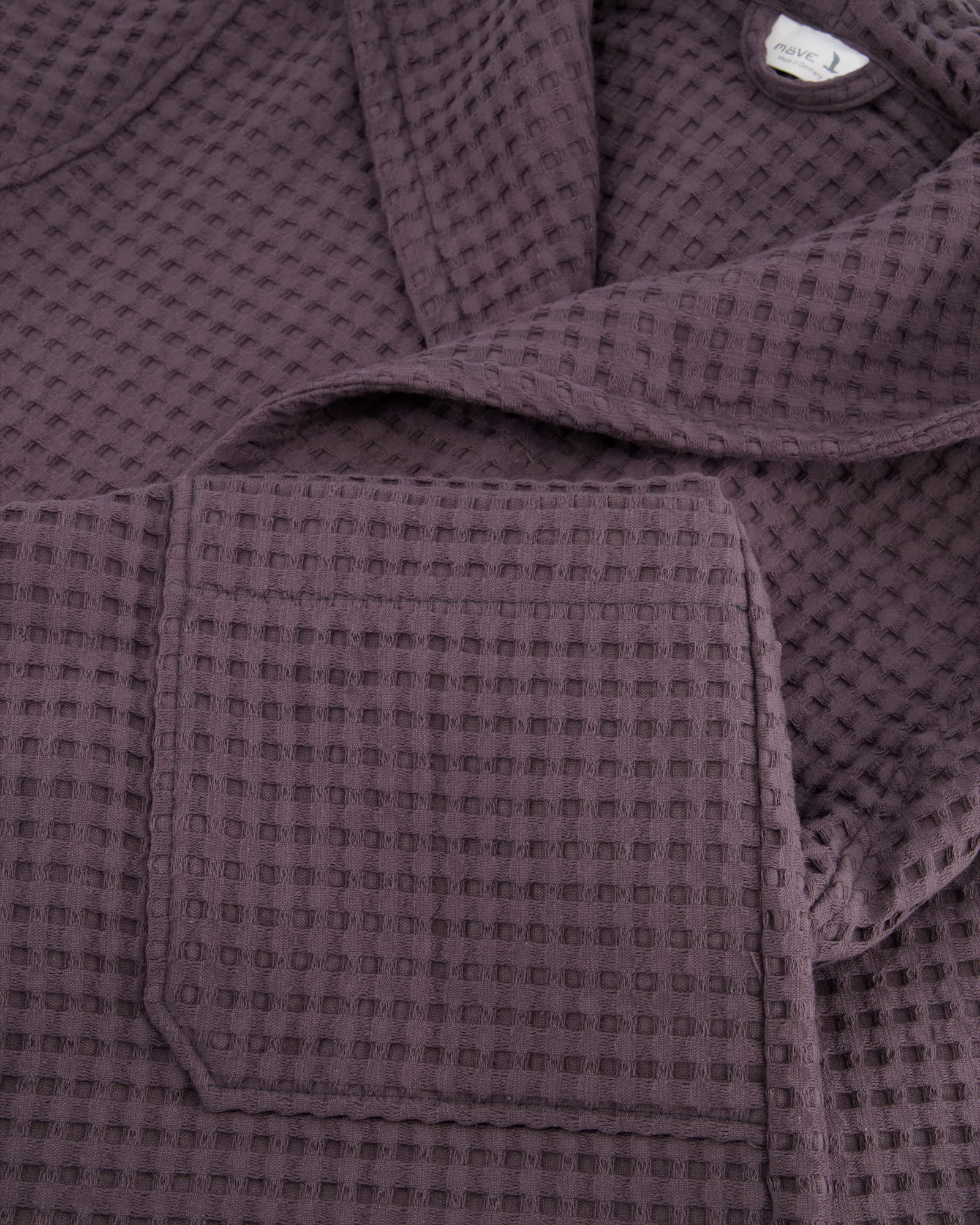 Möve - Kapuzenbademantel Piquée - Farbe: graphite - 842 (2-7650/0175) - L