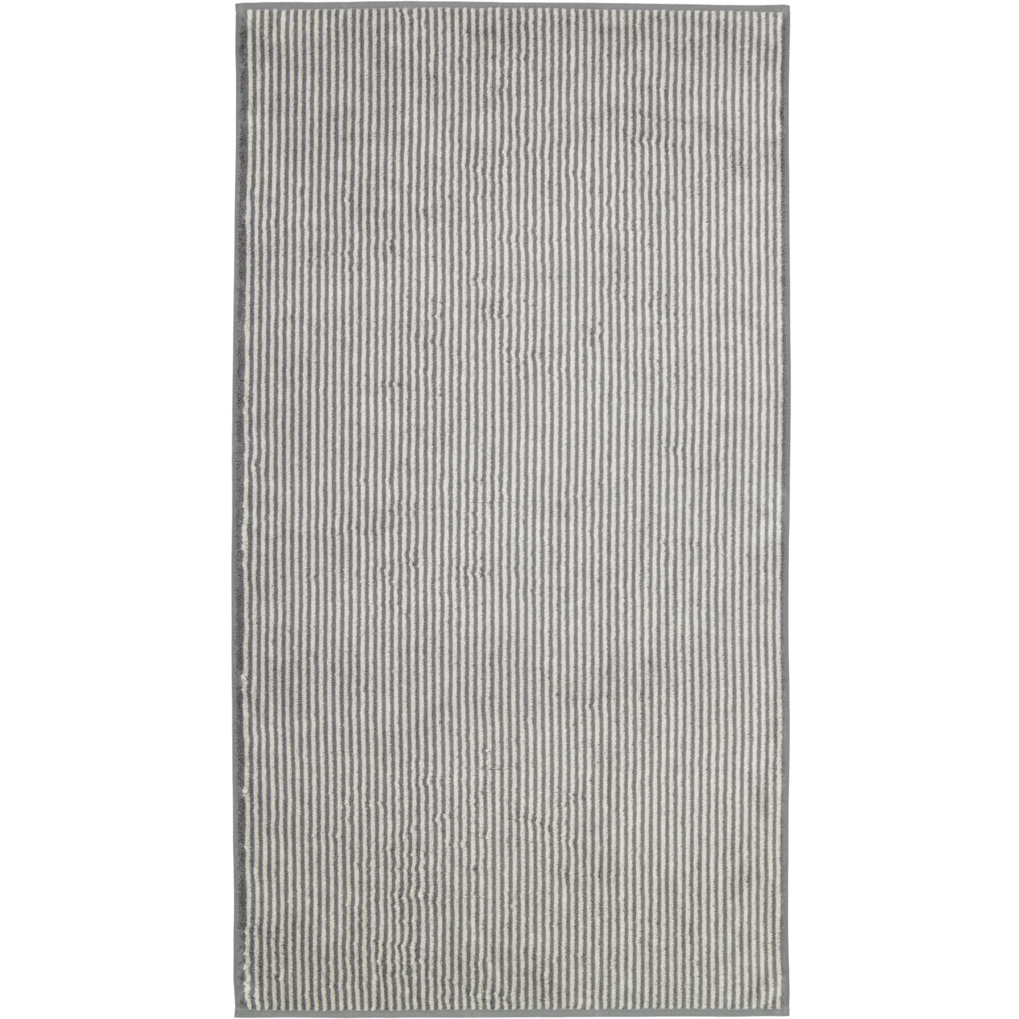 Cawö Handtücher Two-Tone Stripes 480 schiefer - 77 - Duschtuch 80x150 cm