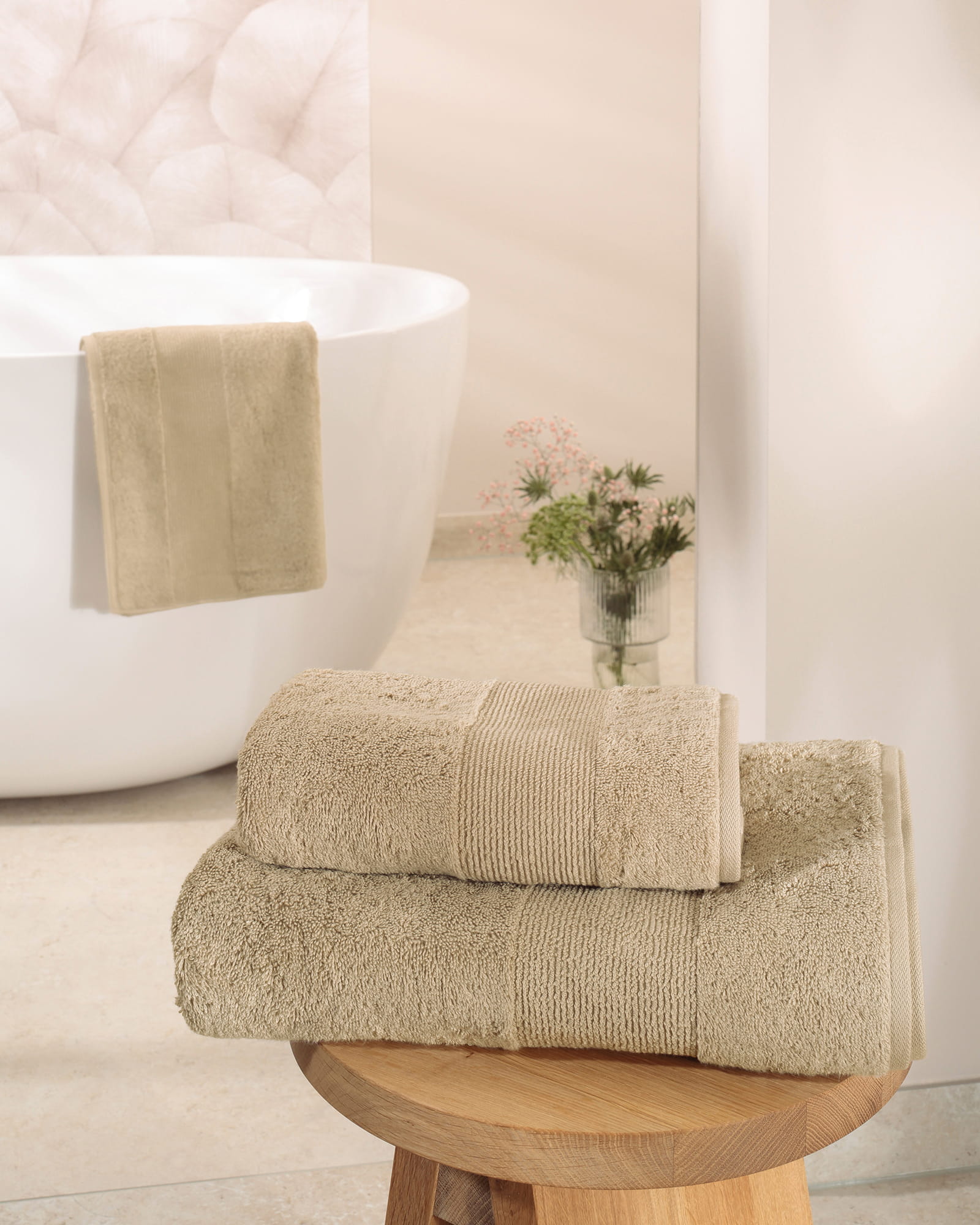 Cawö Handtücher THE LUXURY 5000 sand - 375 - Duschtuch 80x150 cm
