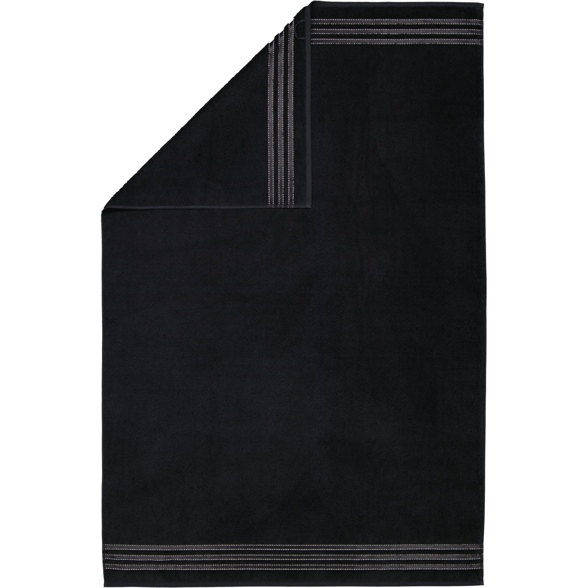 Vossen Handtücher Cult de Luxe schwarz - 7900 - Badetuch 100x150 cm