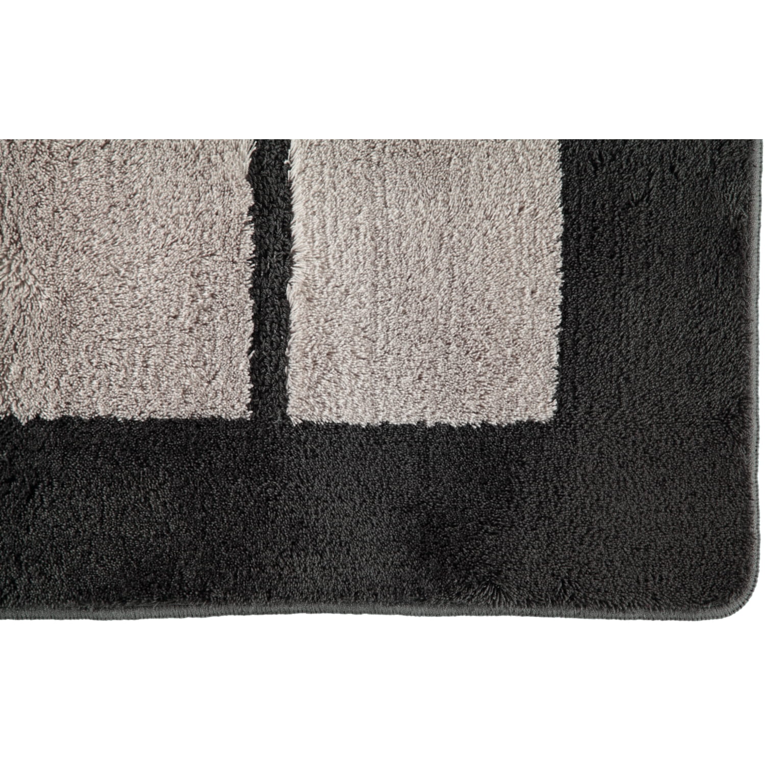 Rhomtuft RHOMY - Badteppich Liberty 256 - Farbe: anthrazit/perlgrau - 409