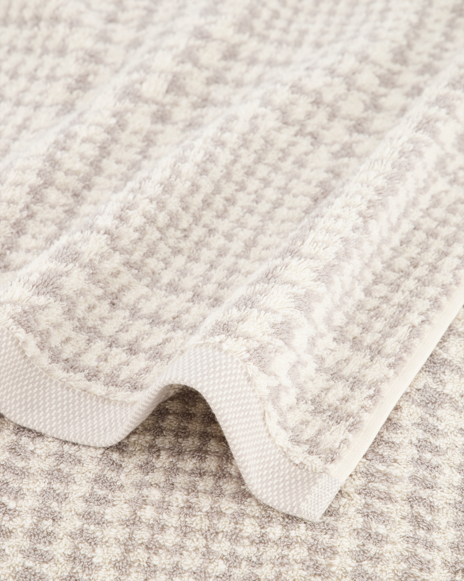 Möve - Brooklyn Glencheck - Farbe:  nature/cashmere - 071 (1-0569/8970) - Handtuch 50x100 cm
