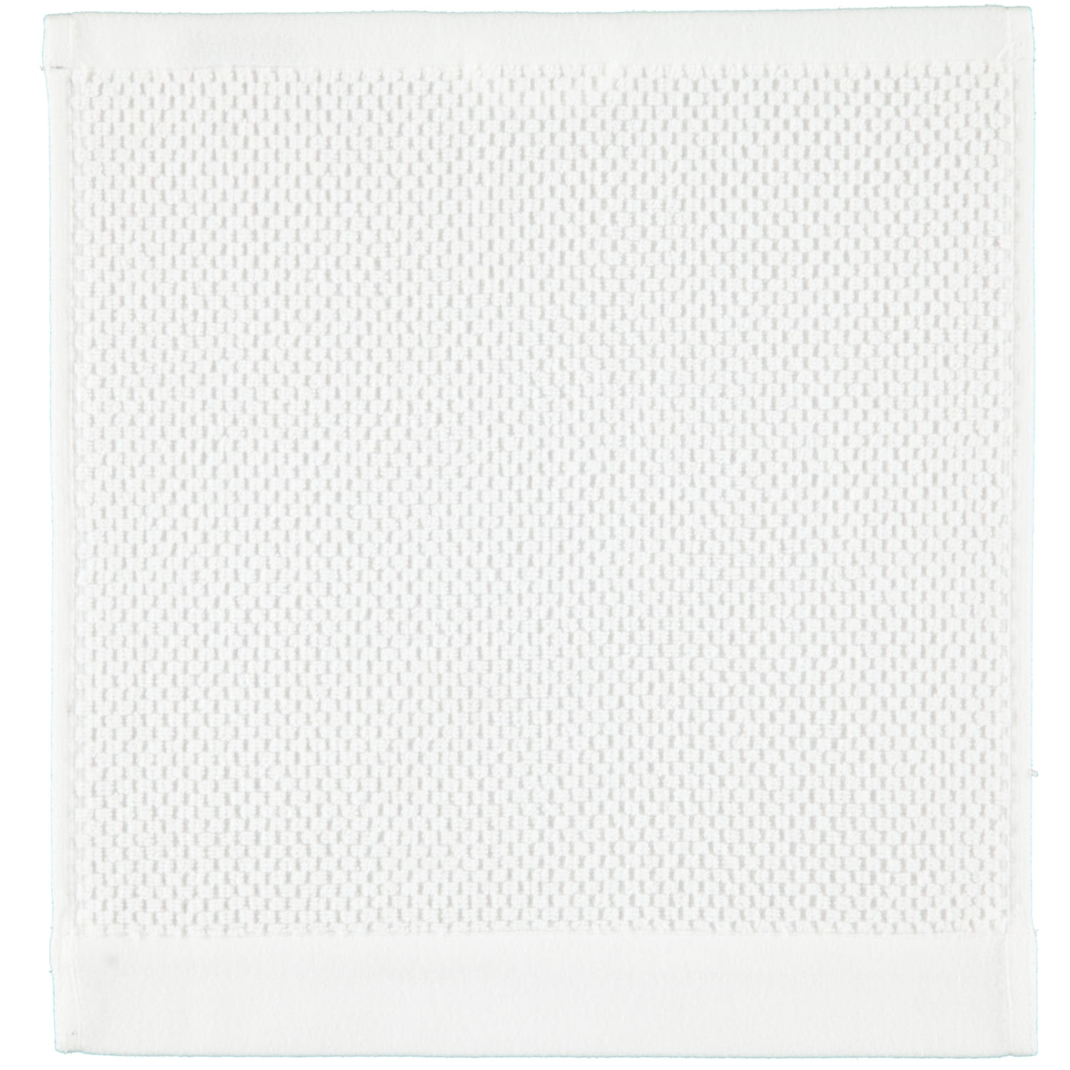 Rhomtuft - Handtücher Baronesse - Farbe: weiß - 01 - Seiflappen 30x30 cm