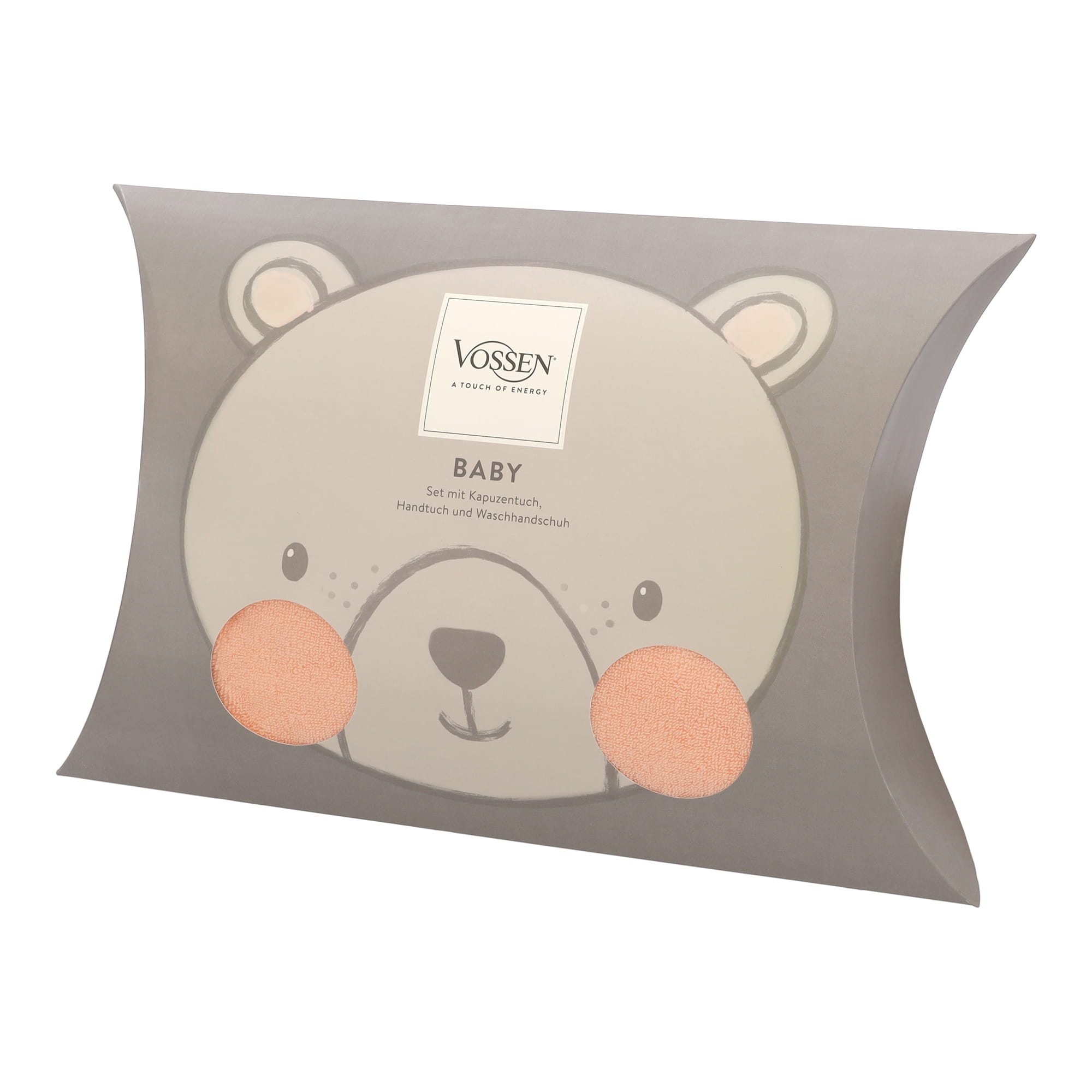 Vossen Kapuzentücher Teddy Bear Set light peach - 2530