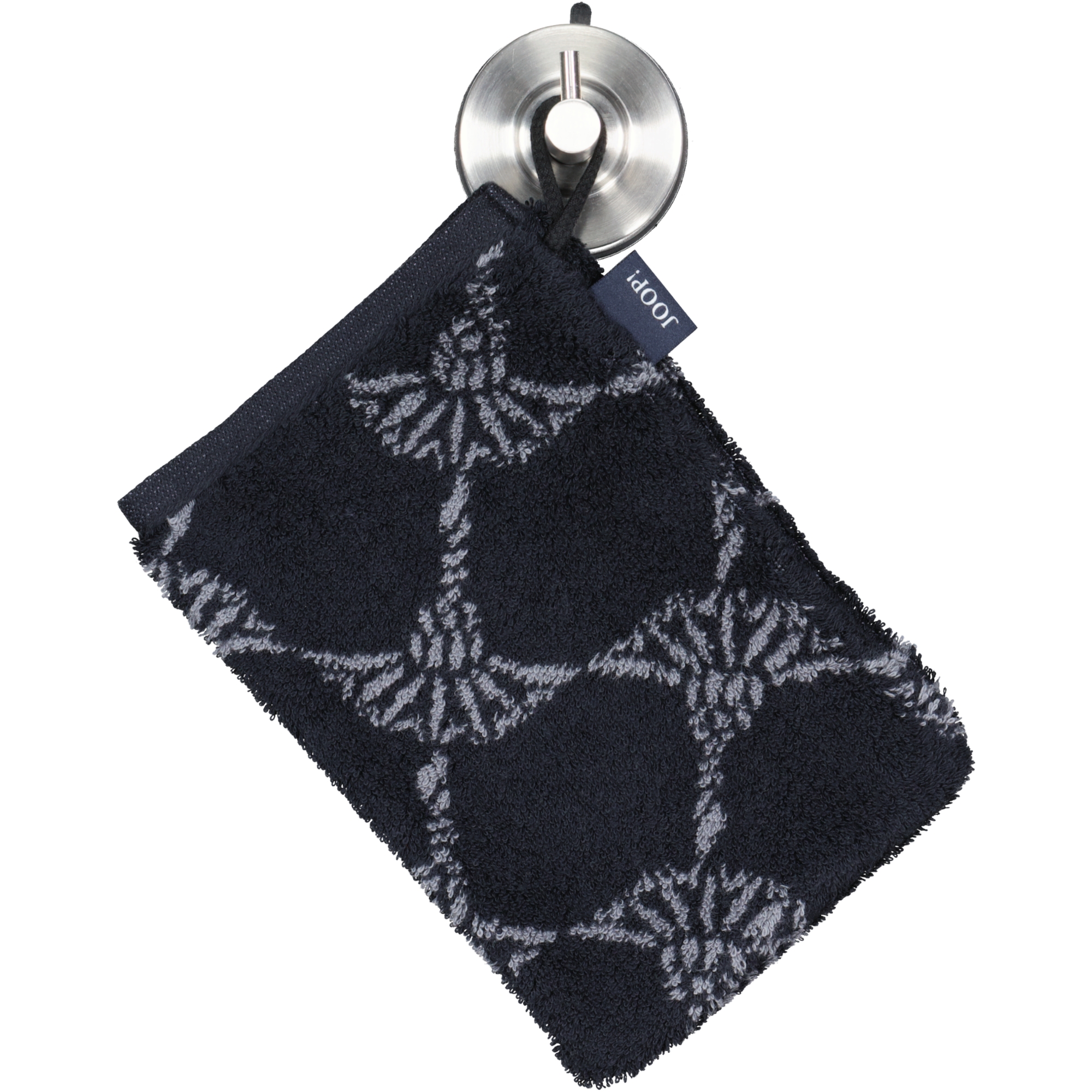 JOOP! Cornflower 1611 - Farbe: Schwarz - 90 - Waschhandschuh 16x22 cm
