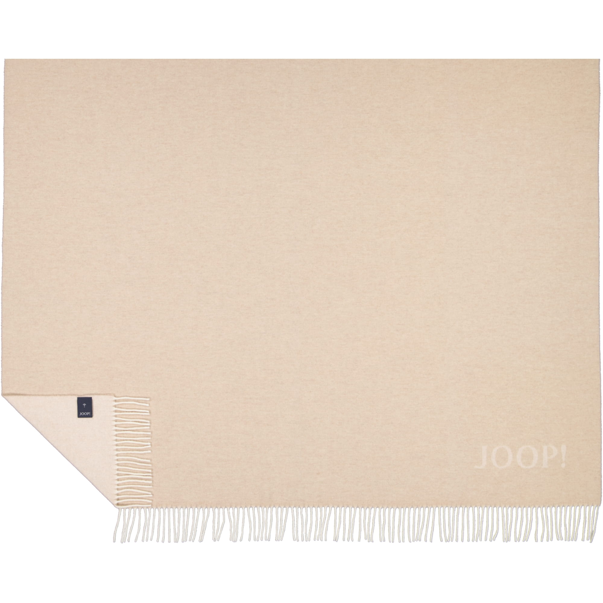 JOOP! Wohndecke Fine-Doubleface - Größe: 130x180 cm - Farbe: Creme-Natur