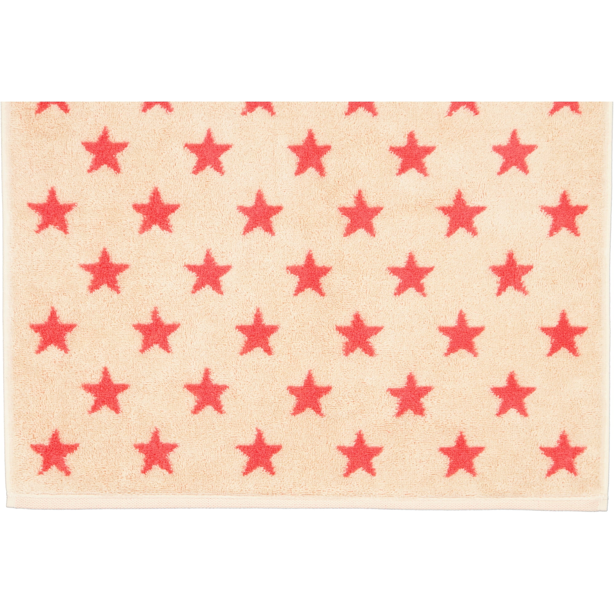 Cawö Handtücher NEW STARS Sterne klein 6261 beige/pink - 32 - Waschhandschuh 16x22 cm