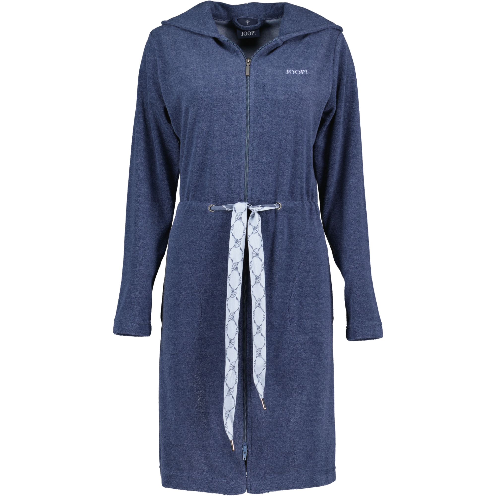 JOOP Active Damen Bademantel Kapuze kurz 1659 - Farbe: Blau - 11