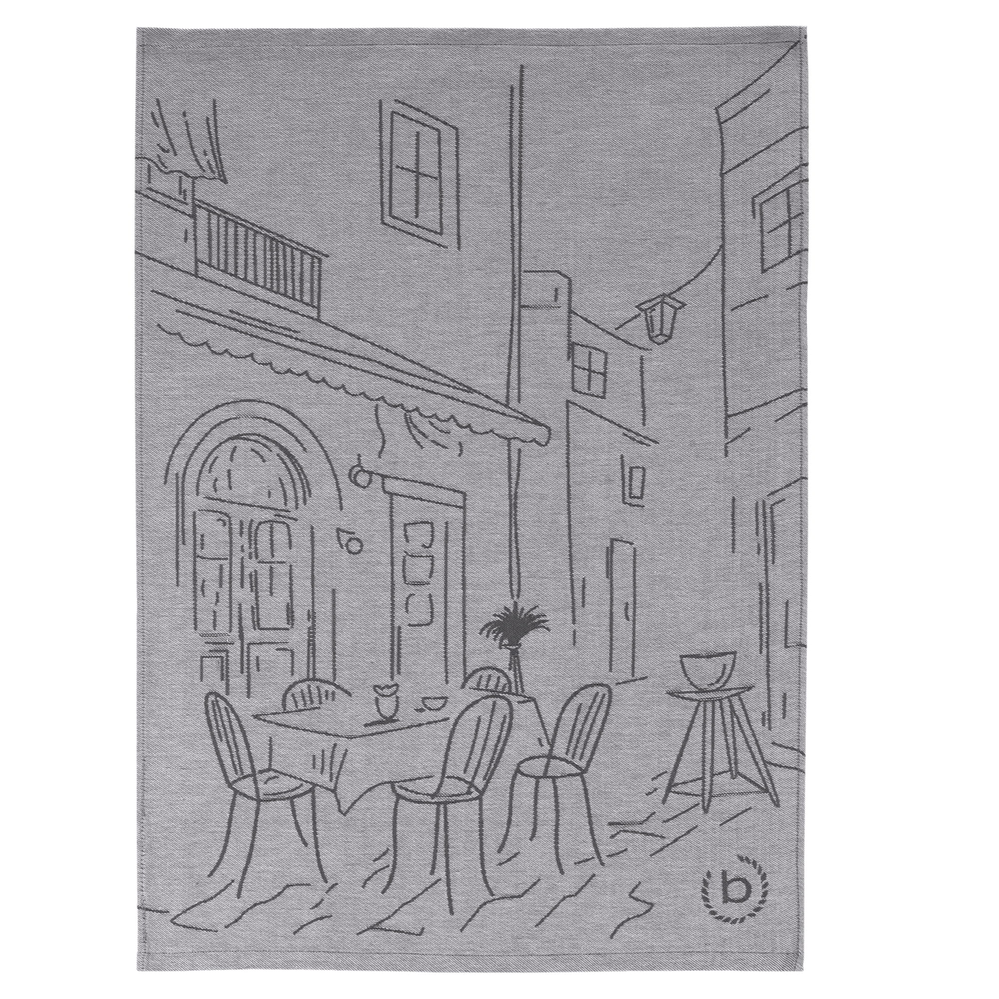 bugatti Geschirrtücher Nocciola urban grey - 0003 - 50x70 cm