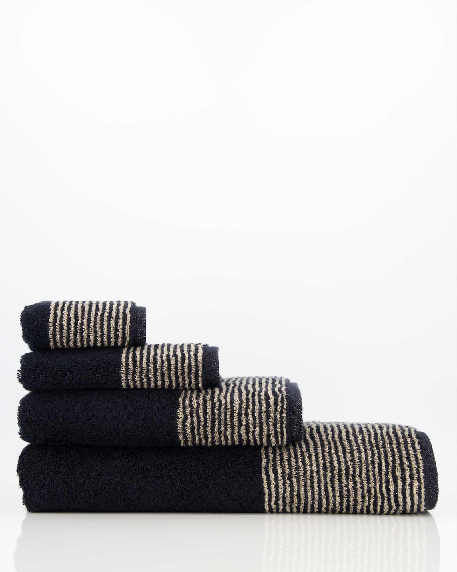 Cawö Handtücher Luxury Home Two-Tone 590 schwarz - 93