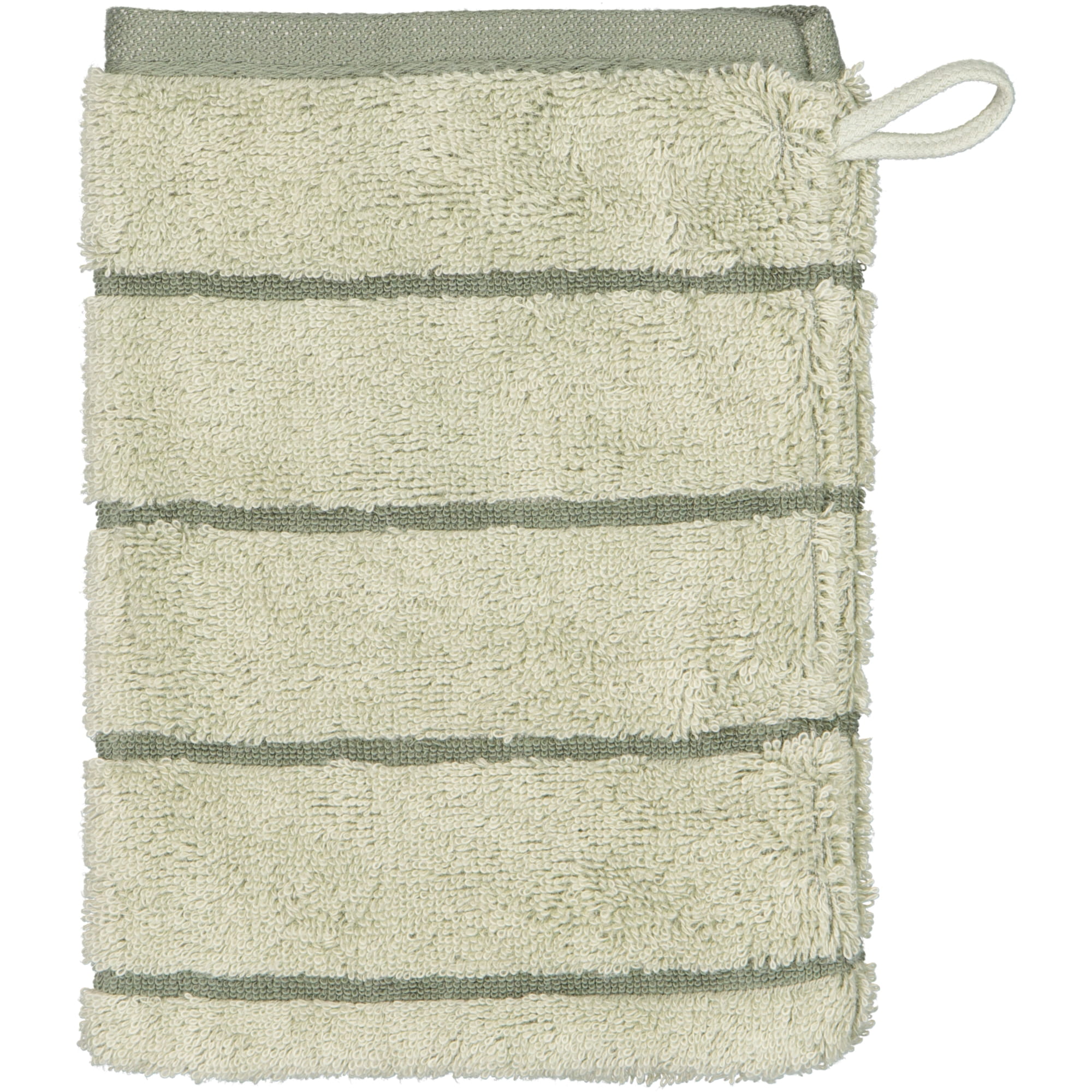 Cawö Handtücher Balance Doubleface 6232 wasabi - 44 - Waschhandschuh 16x22 cm
