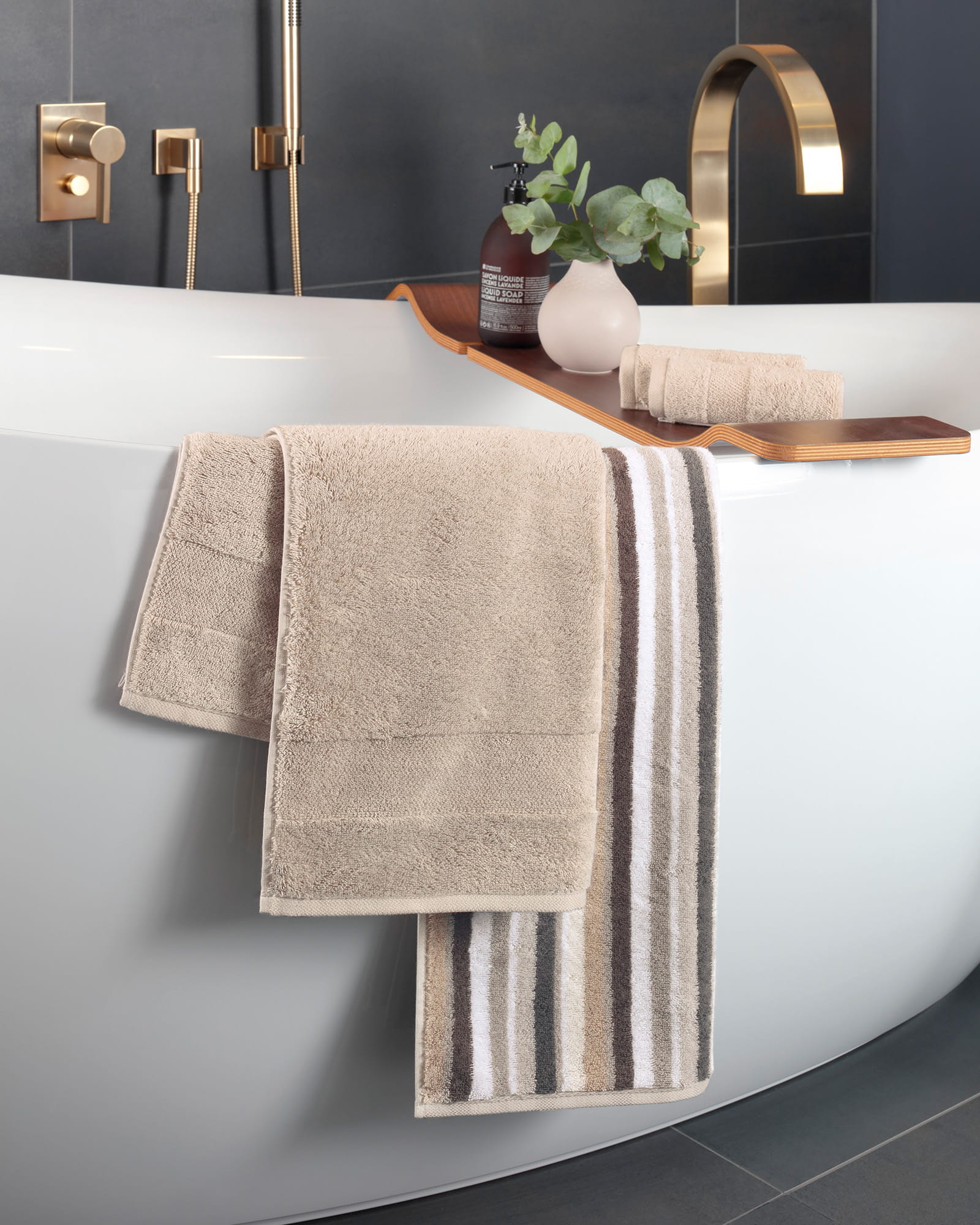 Villeroy & Boch Handtücher One 2550 - Farbe: sand - 339 - Waschhandschuh 16x22 cm
