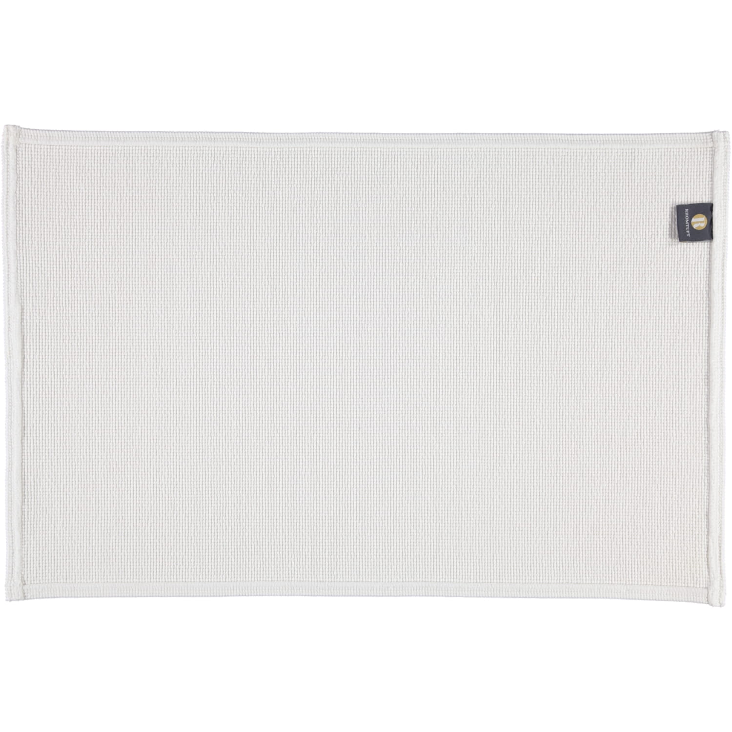 Rhomtuft - Badteppiche Plain - Farbe: weiss - 01 - 60x90 cm