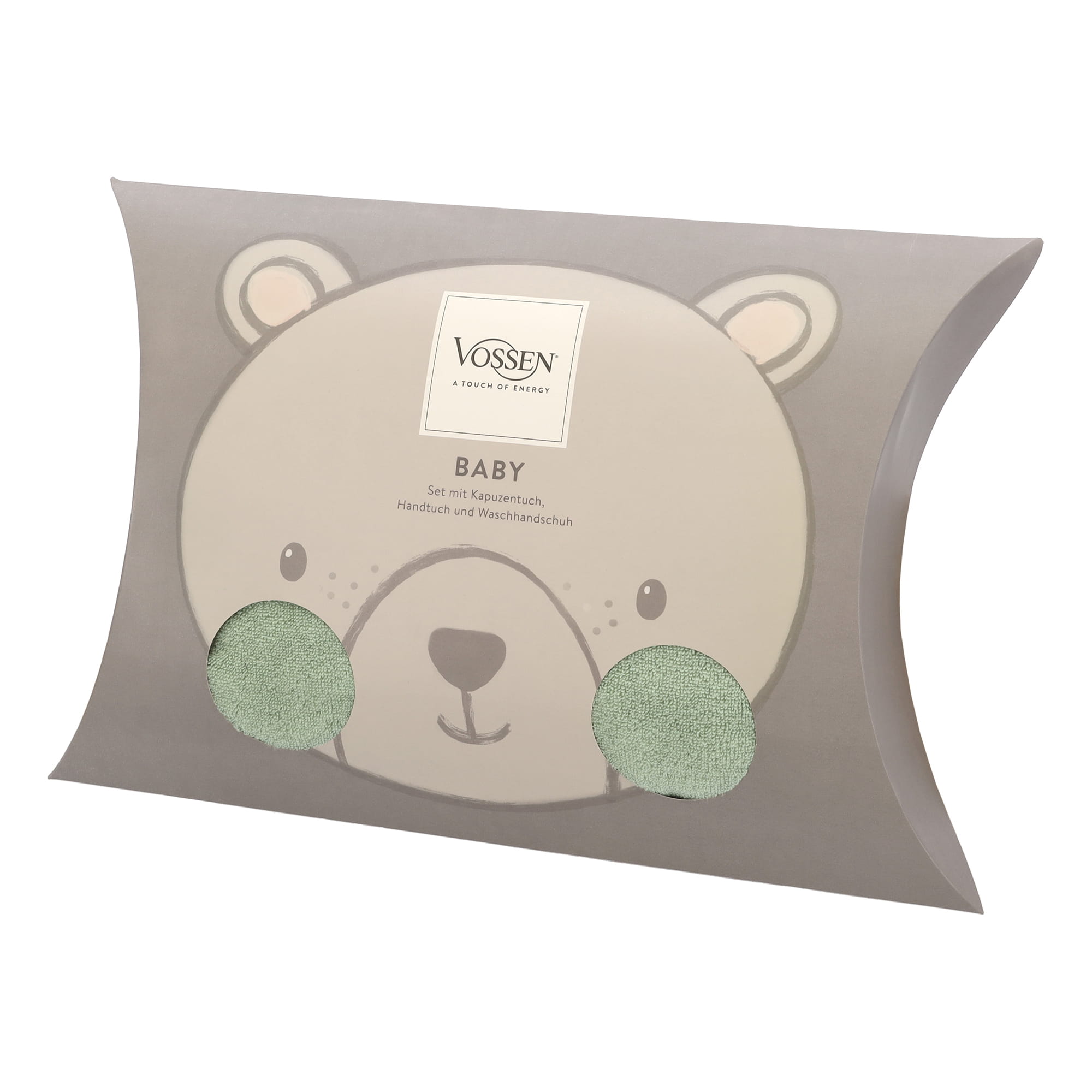 Vossen Kapuzentücher Teddy Bear Set eucalyptus - 5285