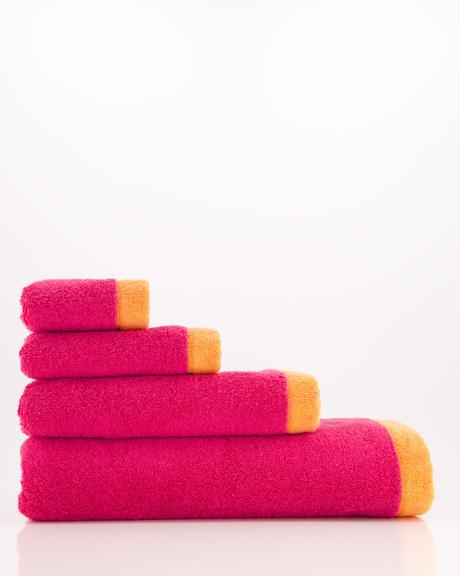 Cawö Handtücher Lifestyle Splash 7071 pink/mandarine - 23 - Duschtuch 70x140 cm