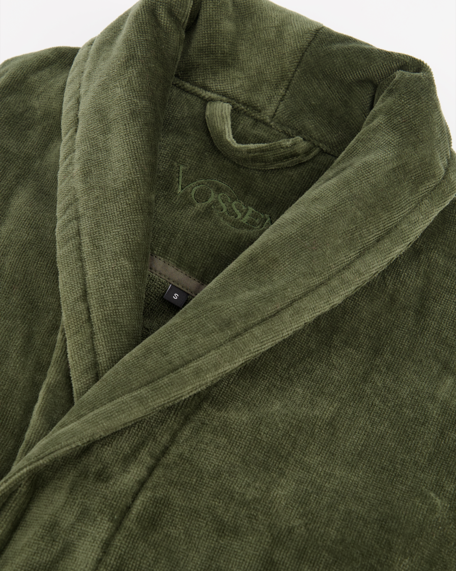 Vossen Bademäntel unisex Schalkragen Feeling-L mud green - 5830