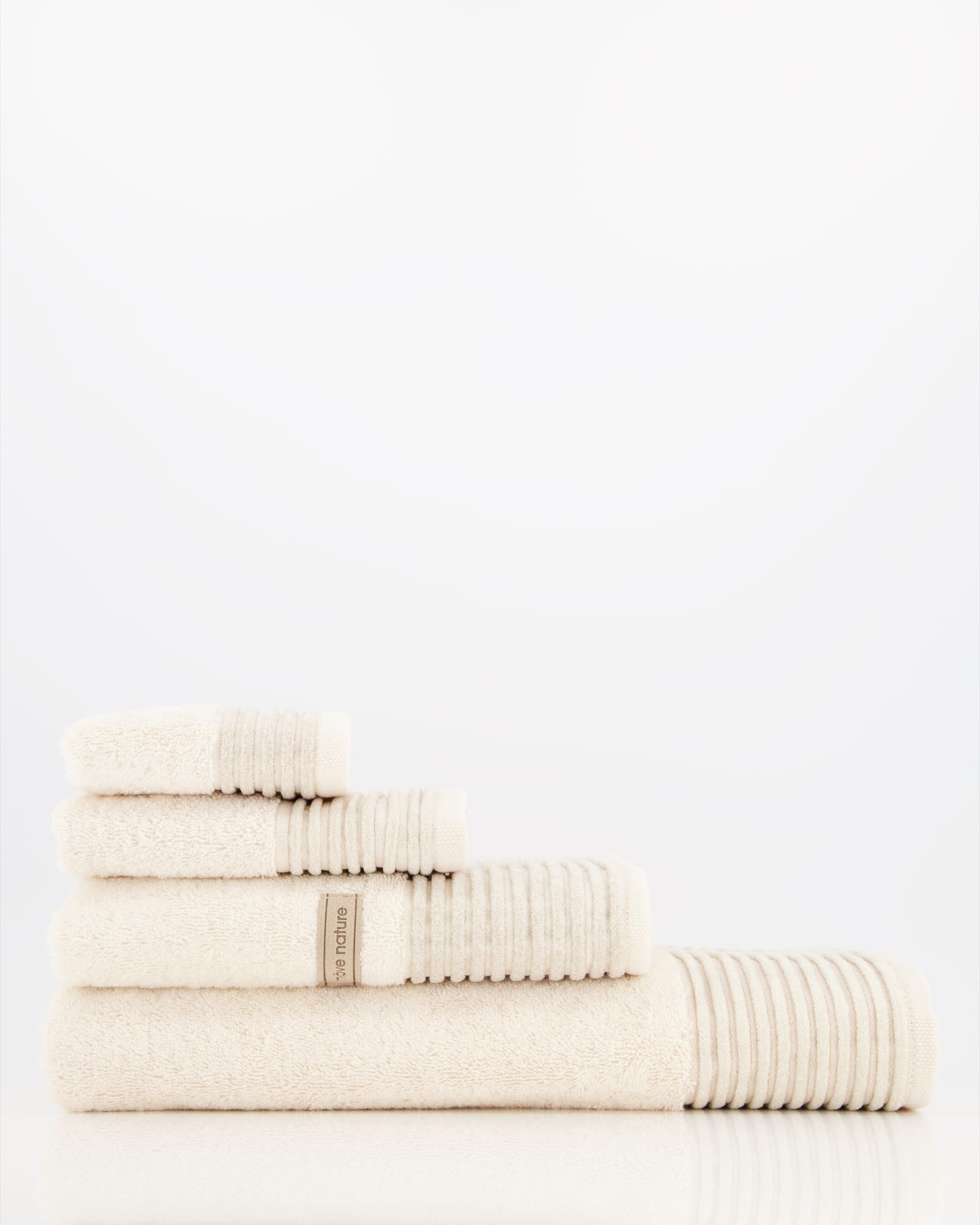 Möve Handtücher Wellness Chenille-Bordüre natur - 071