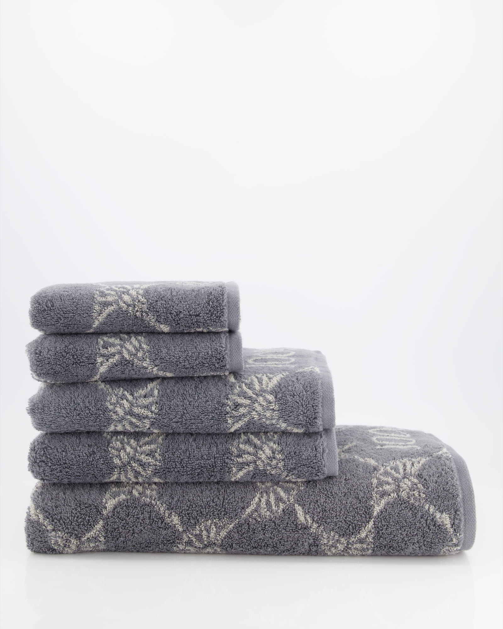 JOOP! Cornflower 1611 - Farbe:  Anthrazit - 77 - Seiflappen 30x30 cm