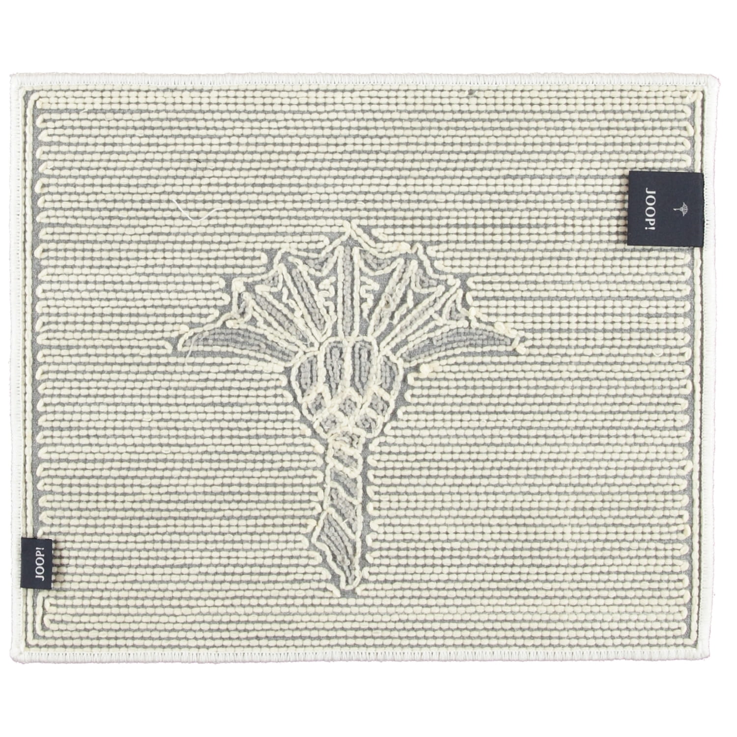 JOOP! Badteppich Cornflower 65 - Farbe: Weiß - 001 - 50x60 cm